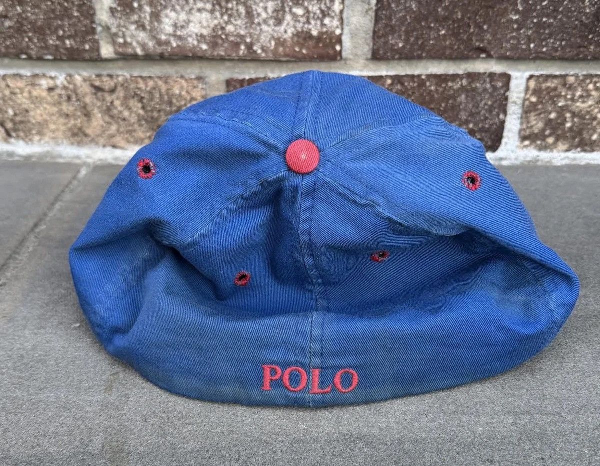 Polo Ralph Lauren Vintage Polo Ralph Lauren P Blue / Red Fitted Hat Size ONE SIZE - 2 Thumbnail