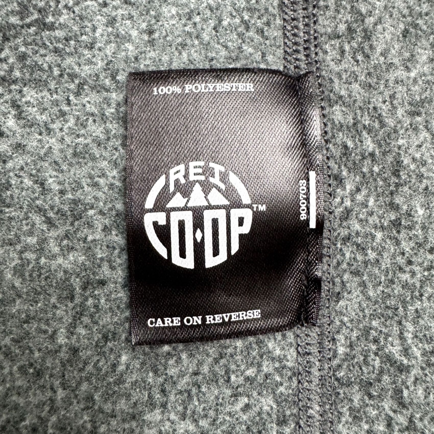 Vintage REI Co-Op 1/4 Zip Pullover Jacket Womens Medium Charcoal Gray Fleece Outdoor Size XL / US 12-14 / IT 48-50 - 7 Thumbnail