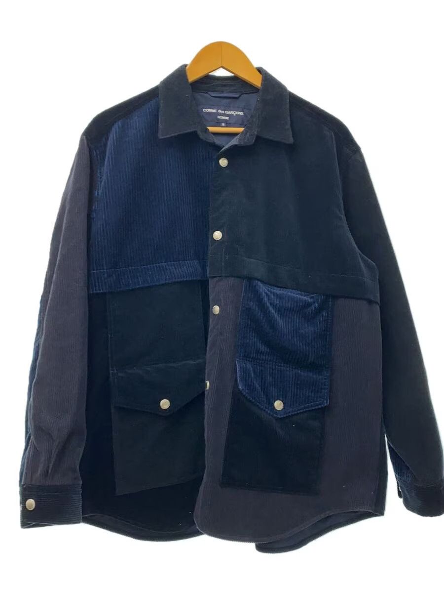 Comme des Garcons Homme Reconstructed Patchwork Jacket Size US S / EU 44-46 / 1 - 1 Thumbnail