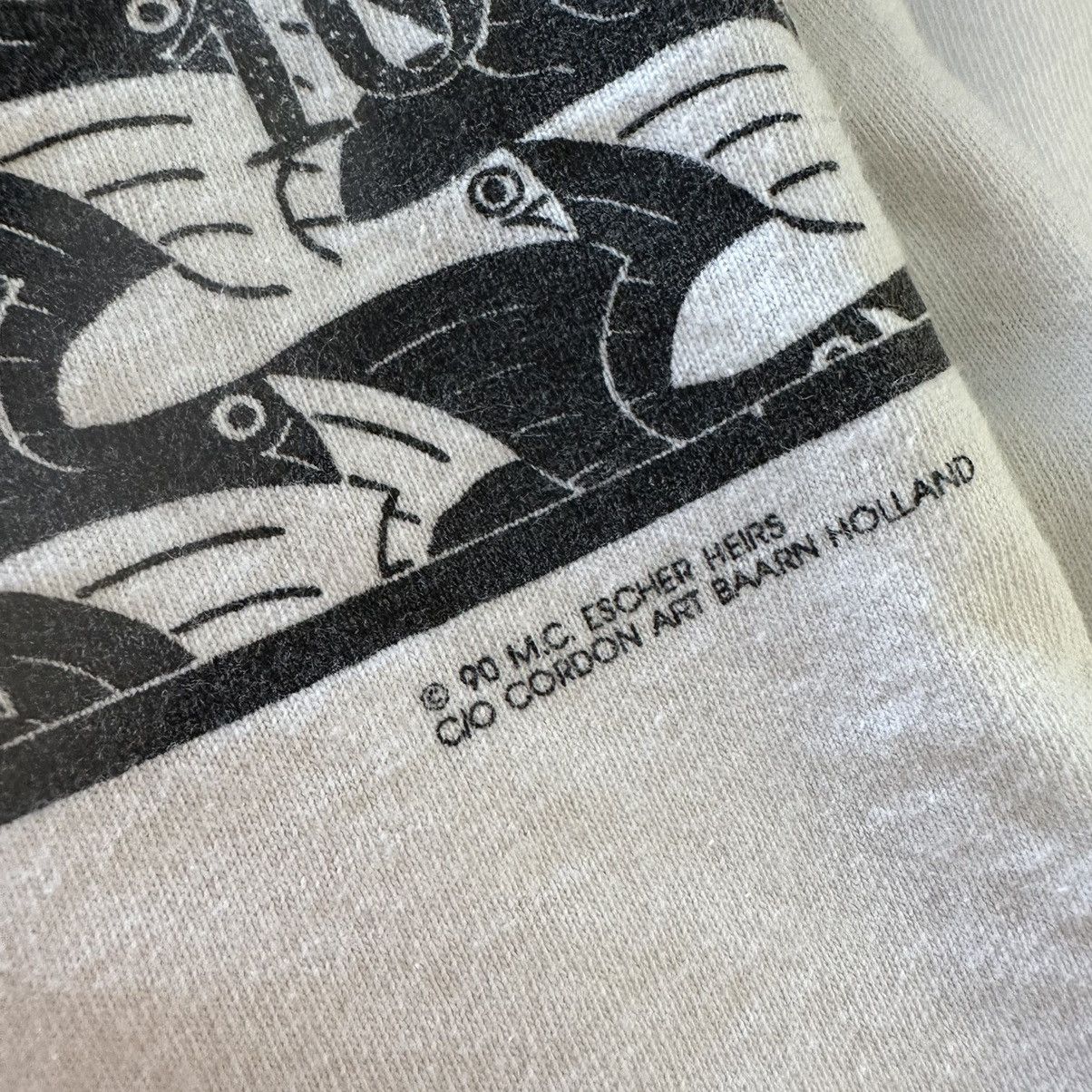 Vintage Vintage 1990 M.C. Escher Tee Single Stitch Size M AOP Size US S / EU 44-46 / 1 - 4 Thumbnail