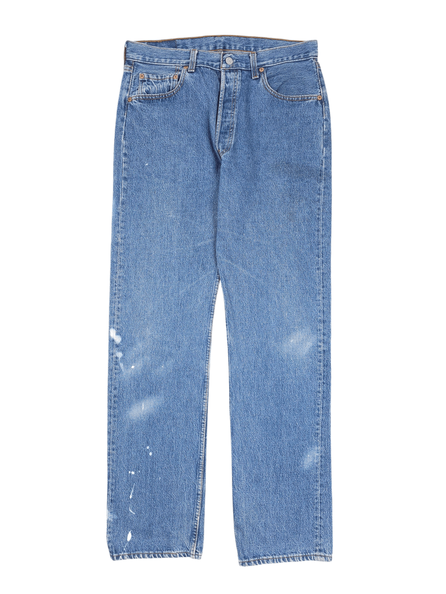 Kith × Levi's Kith x Levis salt bleached AOP 501 jeans | Grailed