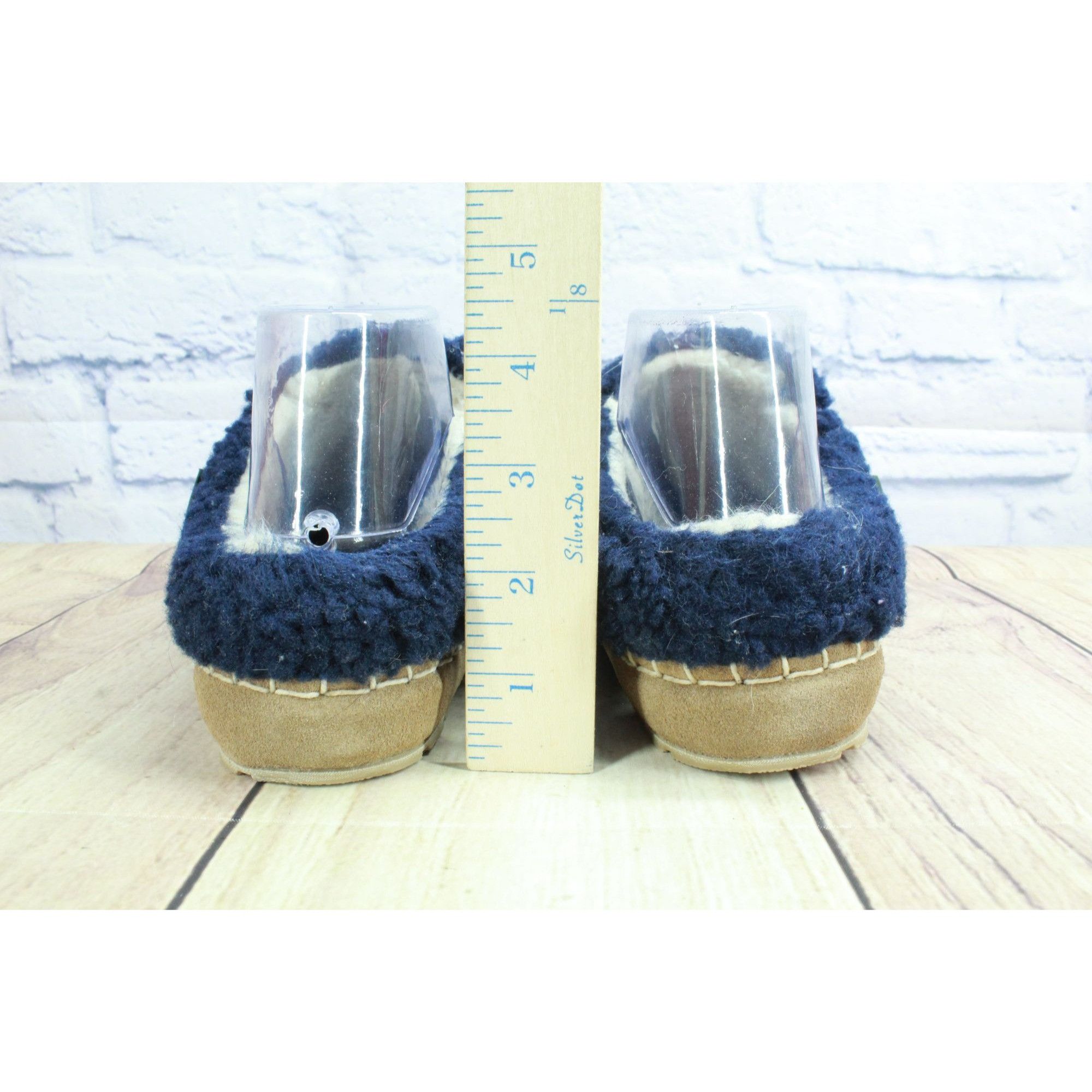 L.L. Bean LL Bean Knit Fleece Lined Water Resistant Cozy Slippers Size US 8 / IT 38 - 6 Thumbnail