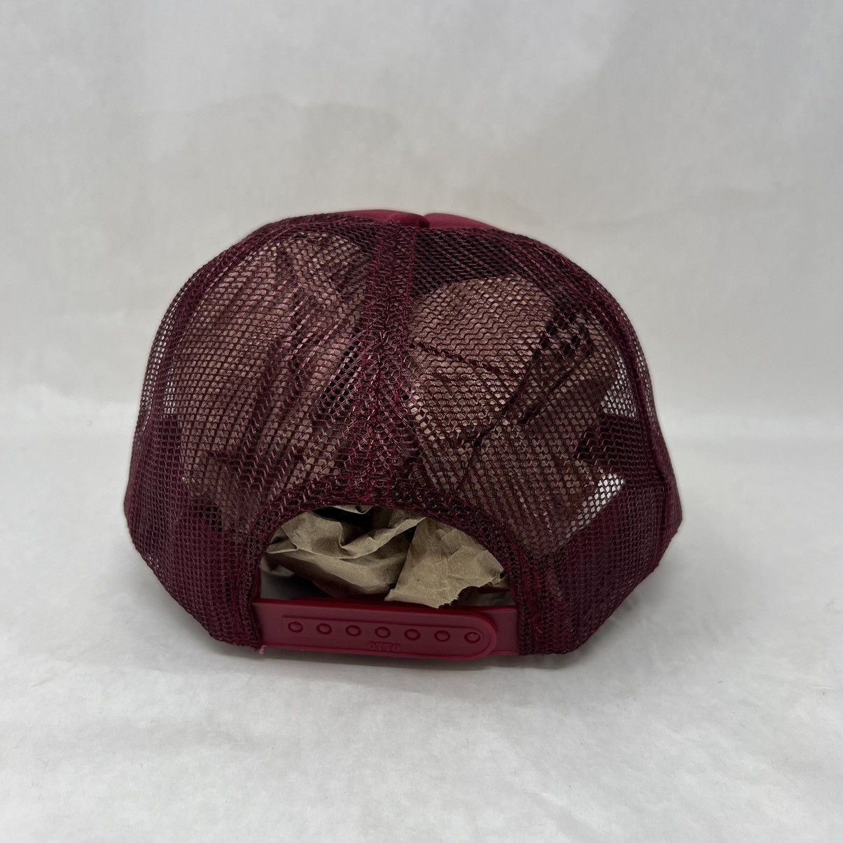 Kapital Kountry Kapital Free Wheelie Trucker Hat Burgundy Gold Size ONE SIZE - 4 Thumbnail