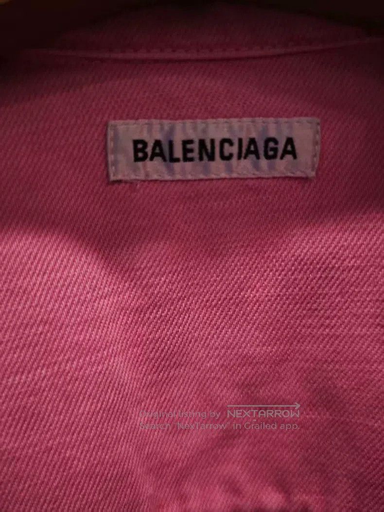 Balenciaga Balenciaga Pink denim jacket Size XS / US 0-2 / IT 36-38 - 5 Thumbnail
