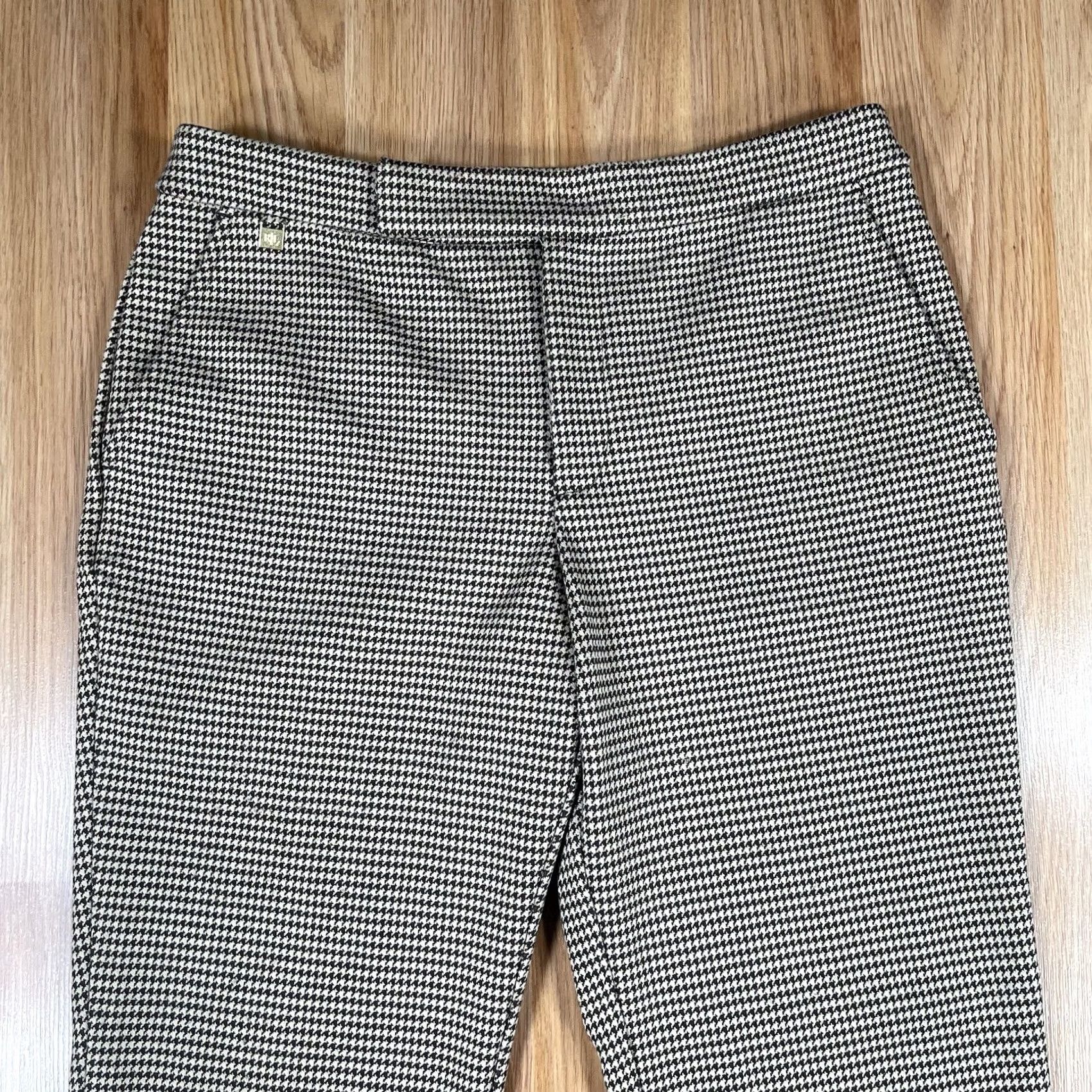 Ralph Lauren Lauren Ralph Lauren Pants Womens M Medium Check Flat Front Chino Dress Slacks Size 32" / US 10 / IT 46 - 2 Thumbnail