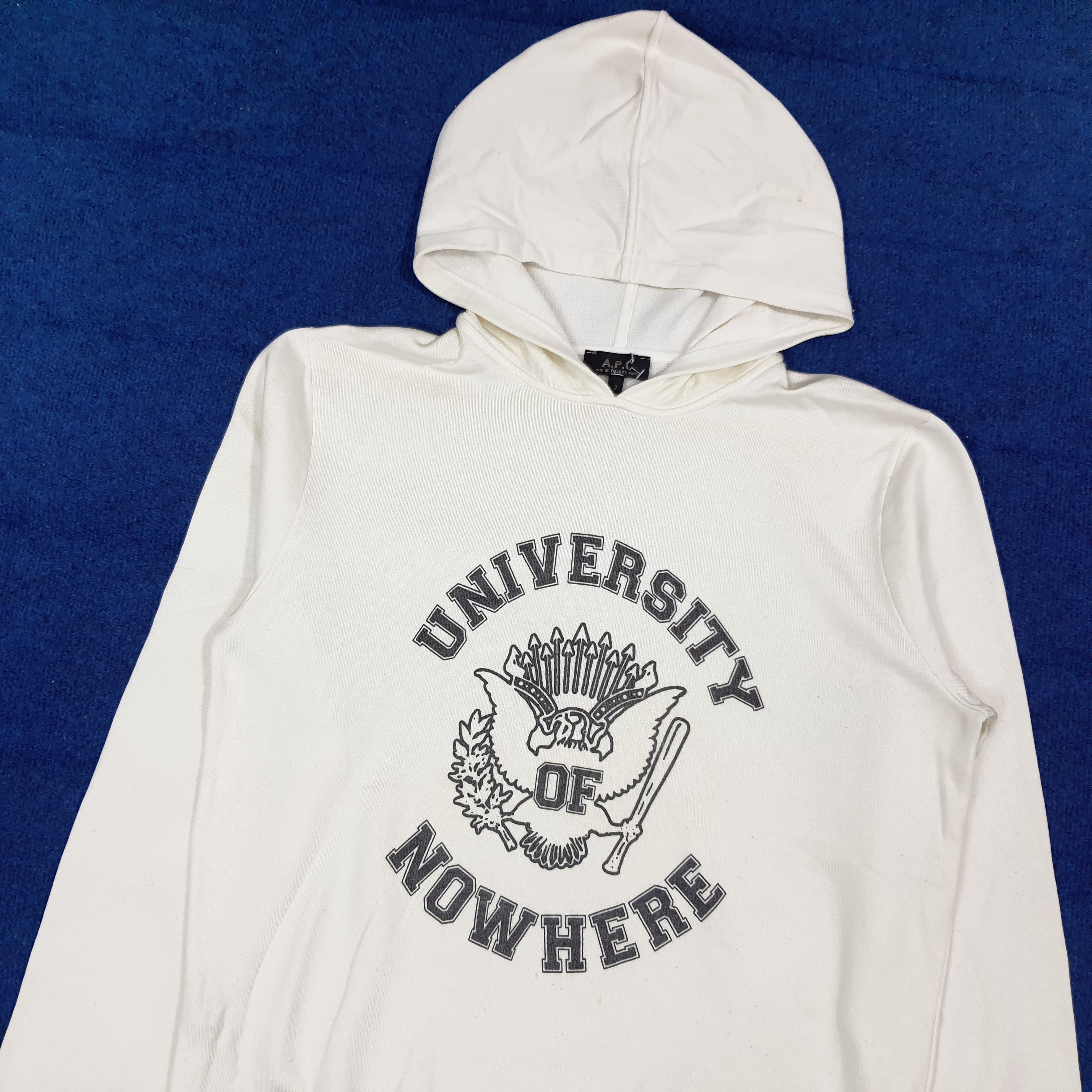 A.P.C. Vintage A.P.C. Paris University of Nowhere Hoodie C277N1 Size US M / EU 48-50 / 2 - 2 Thumbnail