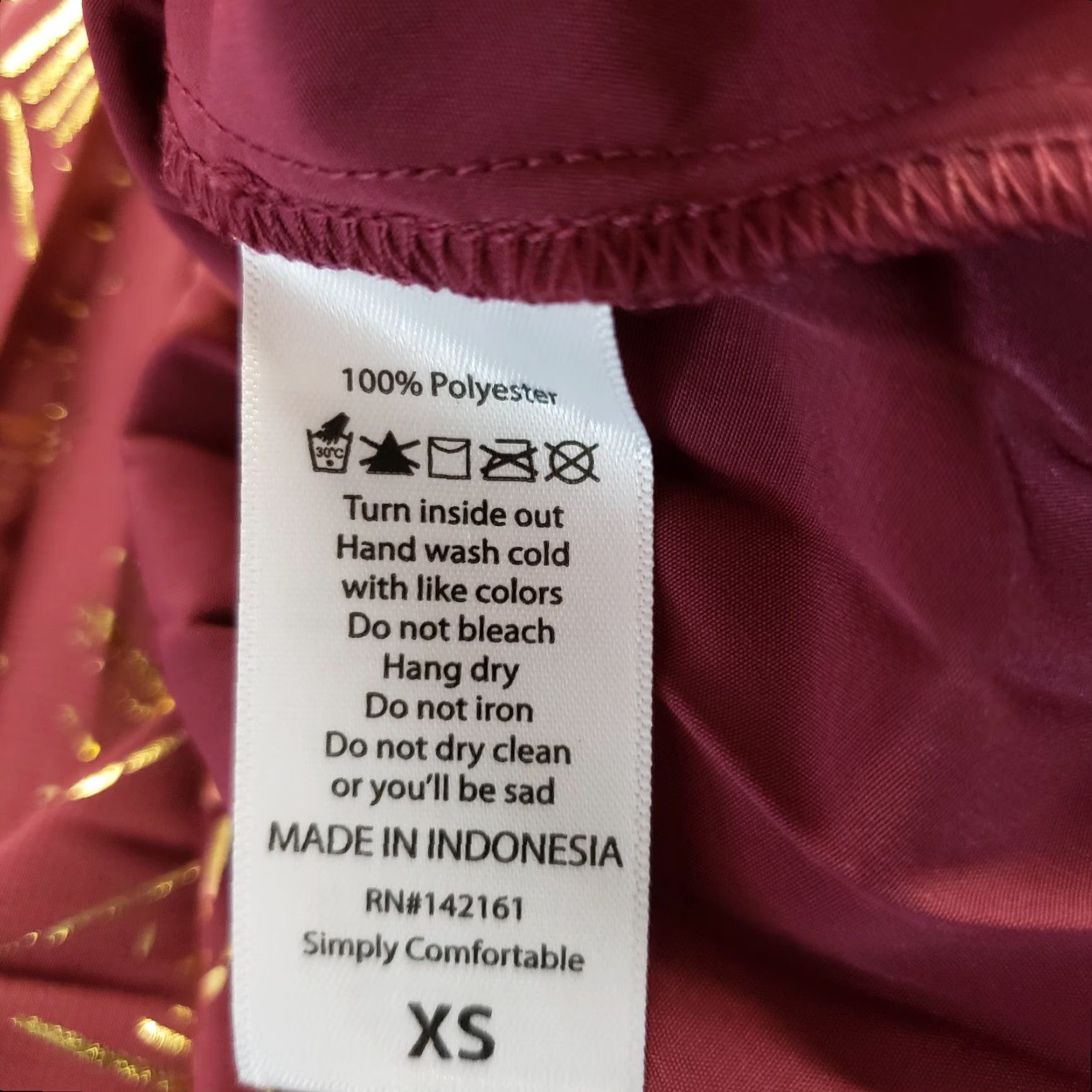 Vintage VINTAGE LuLaRoe Jill Skirt XS Purple Gold Pleated Pull On Womens Midi Skirt Waist 12.5" Length 27.5" (New with tags) Size 26" / US 2 / IT 38 - 4 Thumbnail
