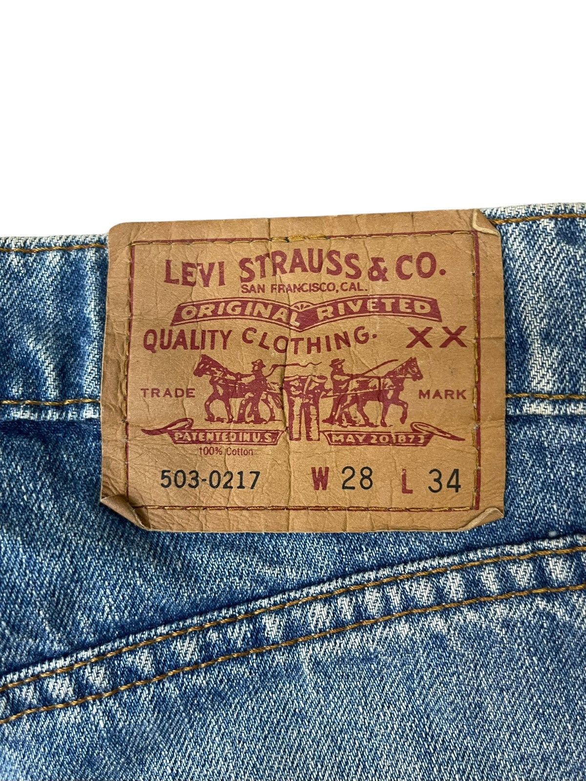 Levi's Vintage Levi’s 503-0217 Jeans Faded Streetwear Size US 28 / EU 44 - 4 Thumbnail