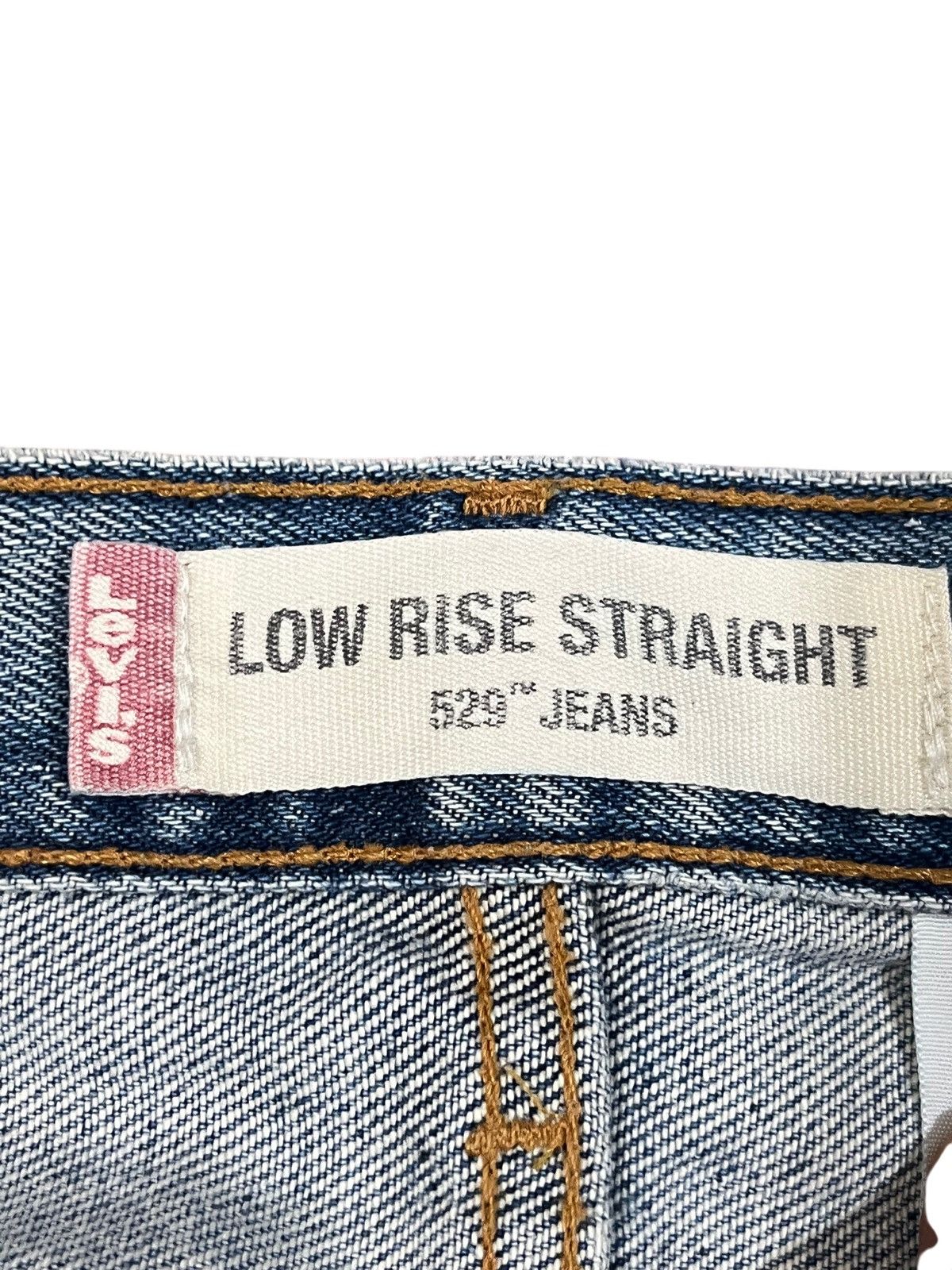 LVC × Levi's × Levi's Vintage Clothing Vintage Levi’s 529 Low Rise Straight Distressed Denim Size US 34 / EU 50 - 7 Thumbnail
