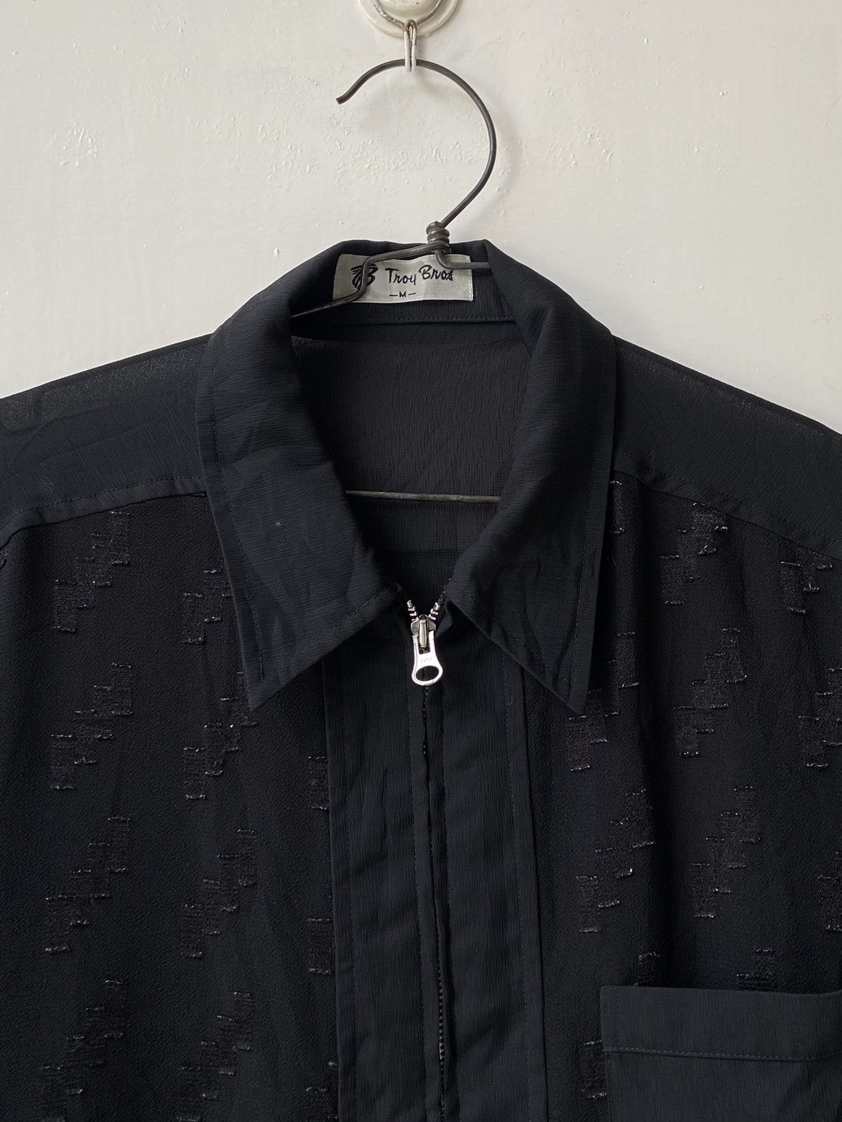 Designer × Japanese Brand TROY BROS Black Zip Shirt Size US M / EU 48-50 / 2 - 12 Thumbnail