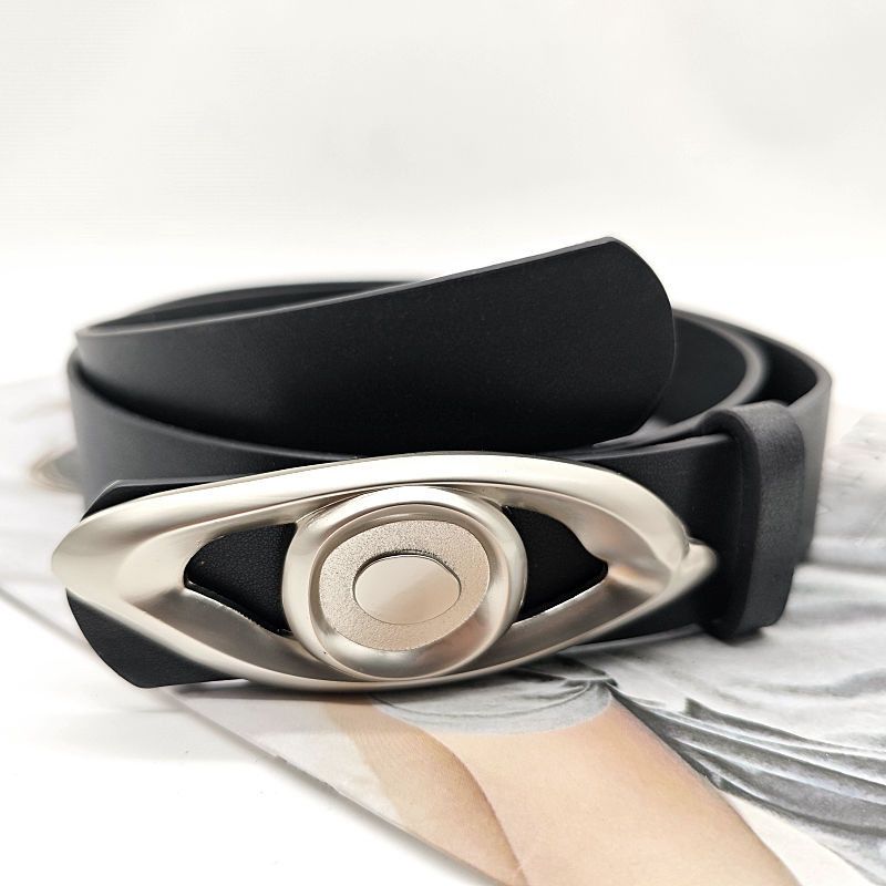 Designer Retro Vintage Belt Riveted Belts Menswear Accessories Size ONE SIZE - 2 Thumbnail