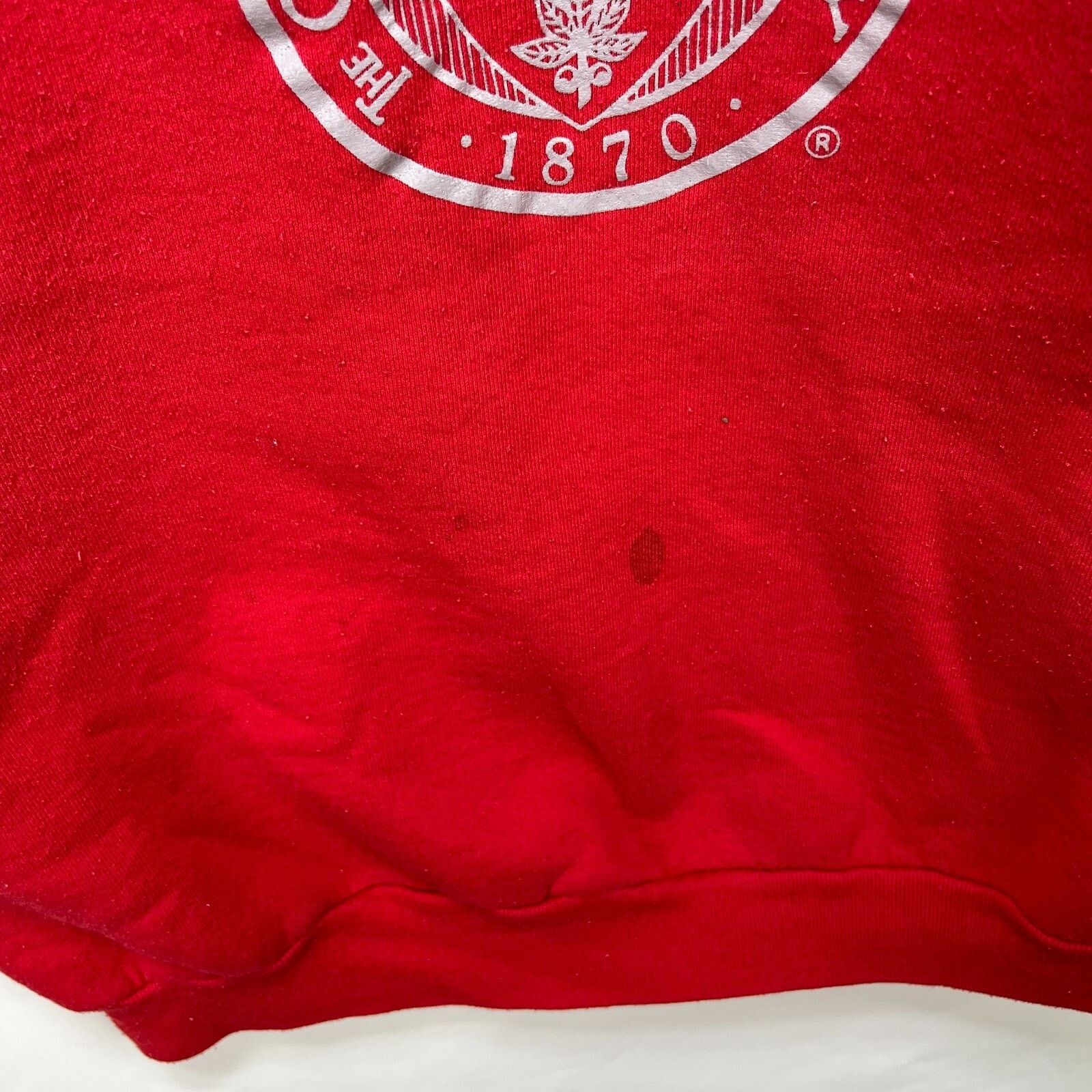 Fruit Of The Loom × Vintage Vintage 80s Ohio State University Buckeyes Raglan 2XL USA Size US XXL / EU 58 / 5 - 5 Thumbnail