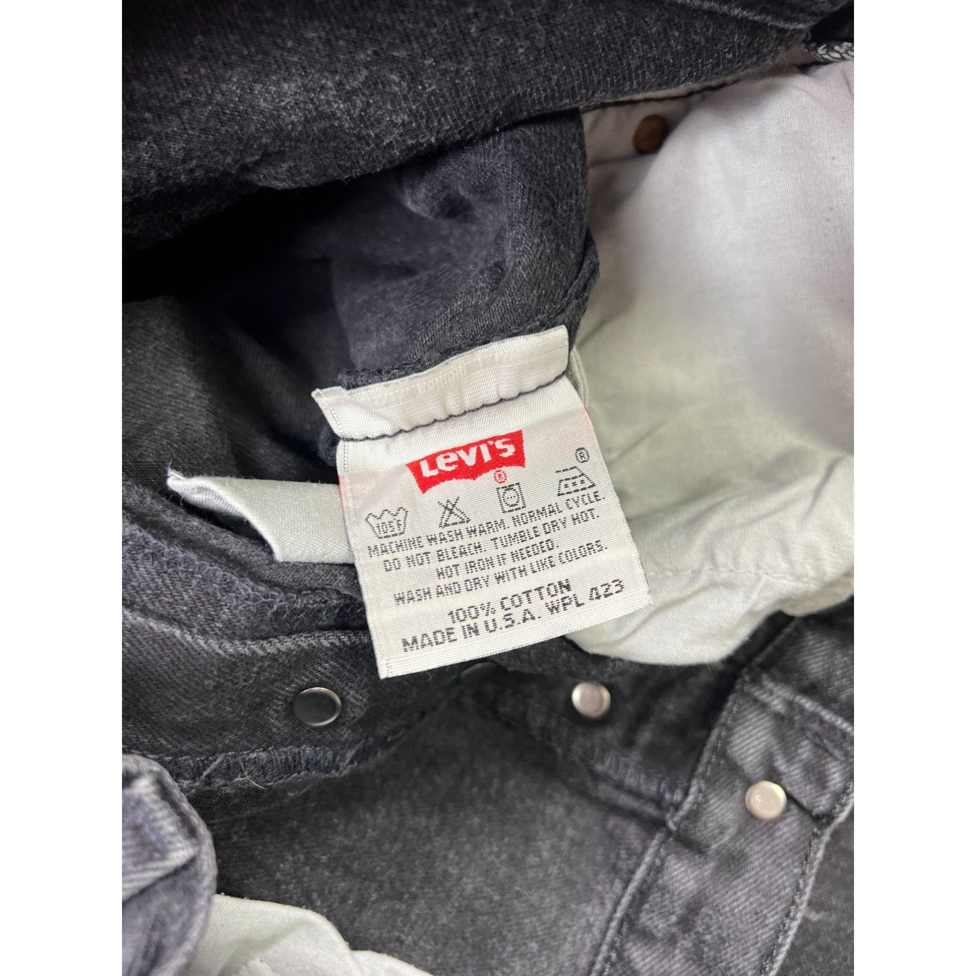 Levi's Levi’s 501 Made in USA Stonewashed Denim Jeans (Y0939) Size US 35 - 6 Thumbnail