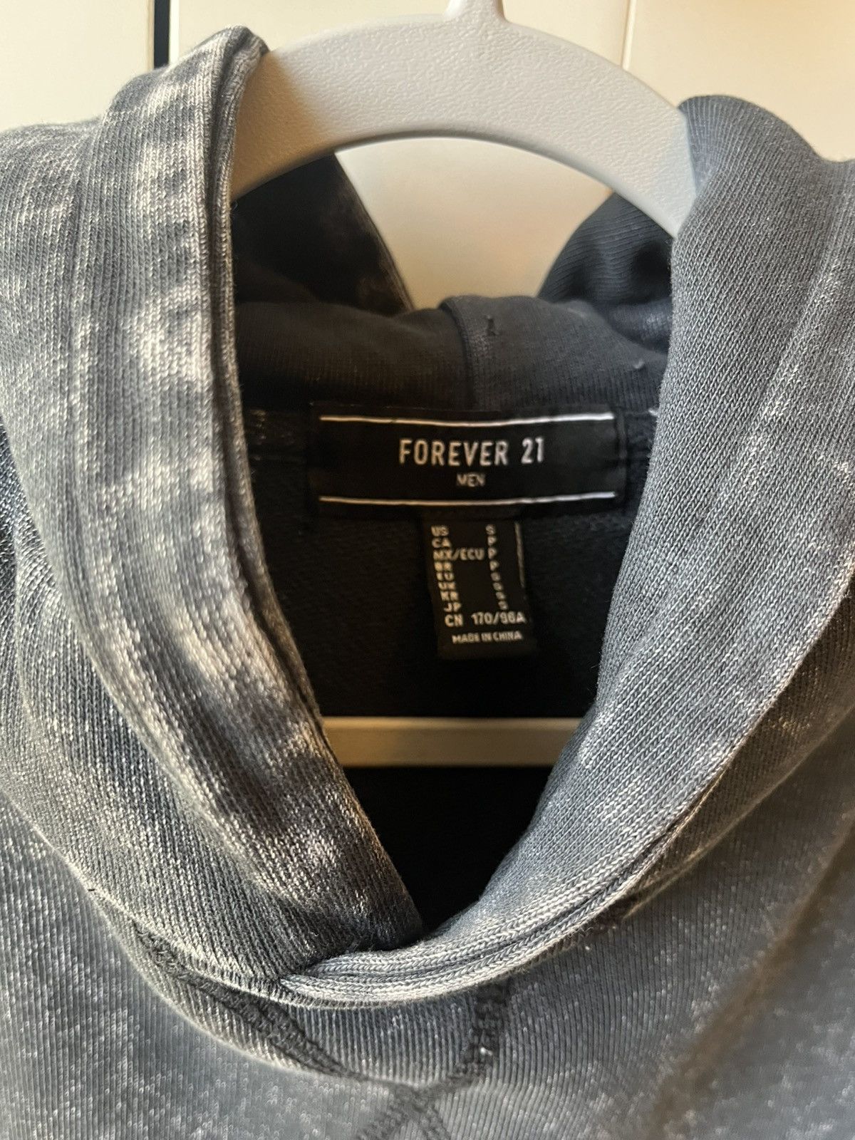 Forever 21 Black Sleeveless Hoodie Acidwash Size US S / EU 44-46 / 1 - 3 Thumbnail