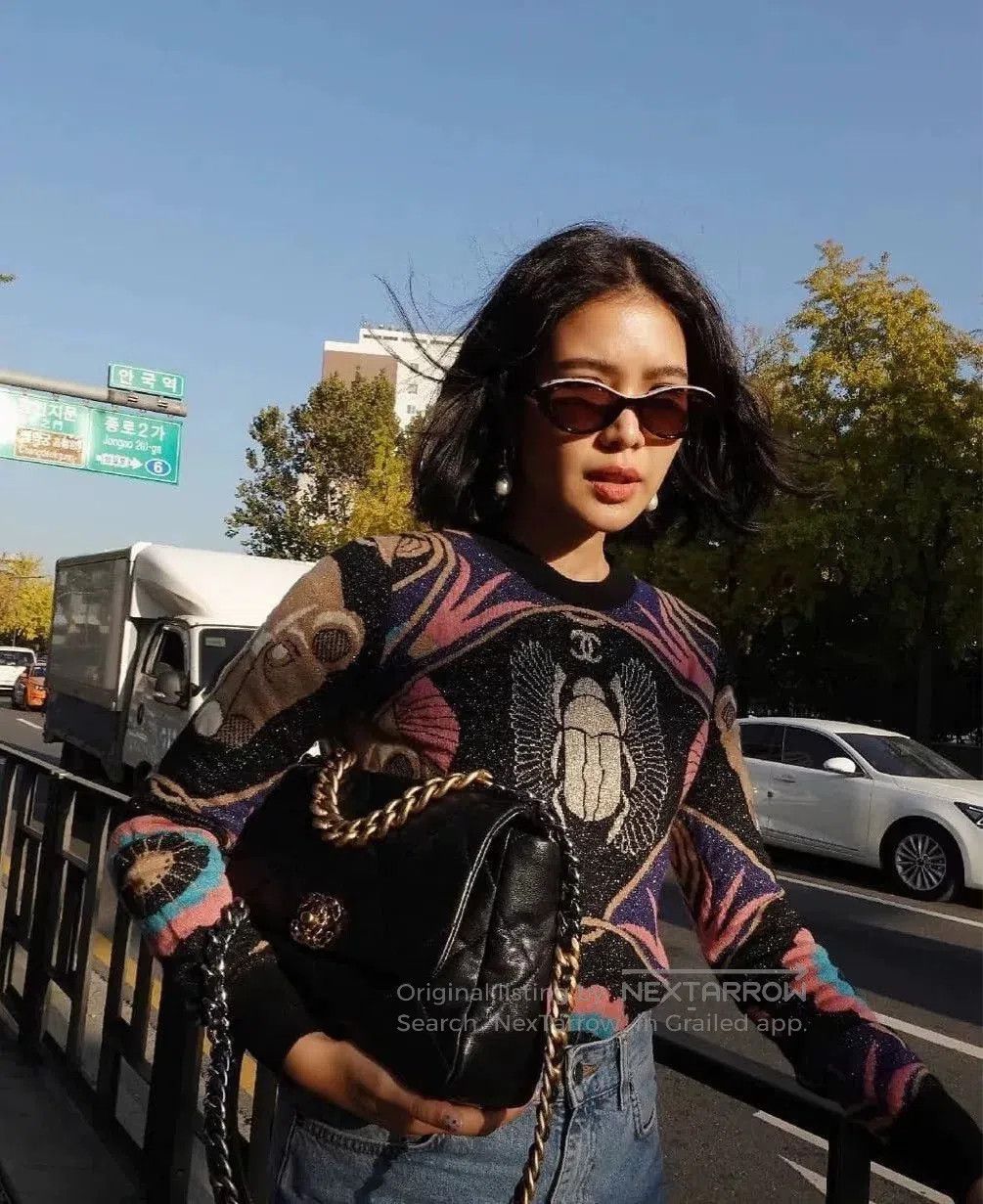 Chanel Chanel Egypt Beetle Pattern Knit Sweater. Size US M / EU 48-50 / 2 - 2 Thumbnail