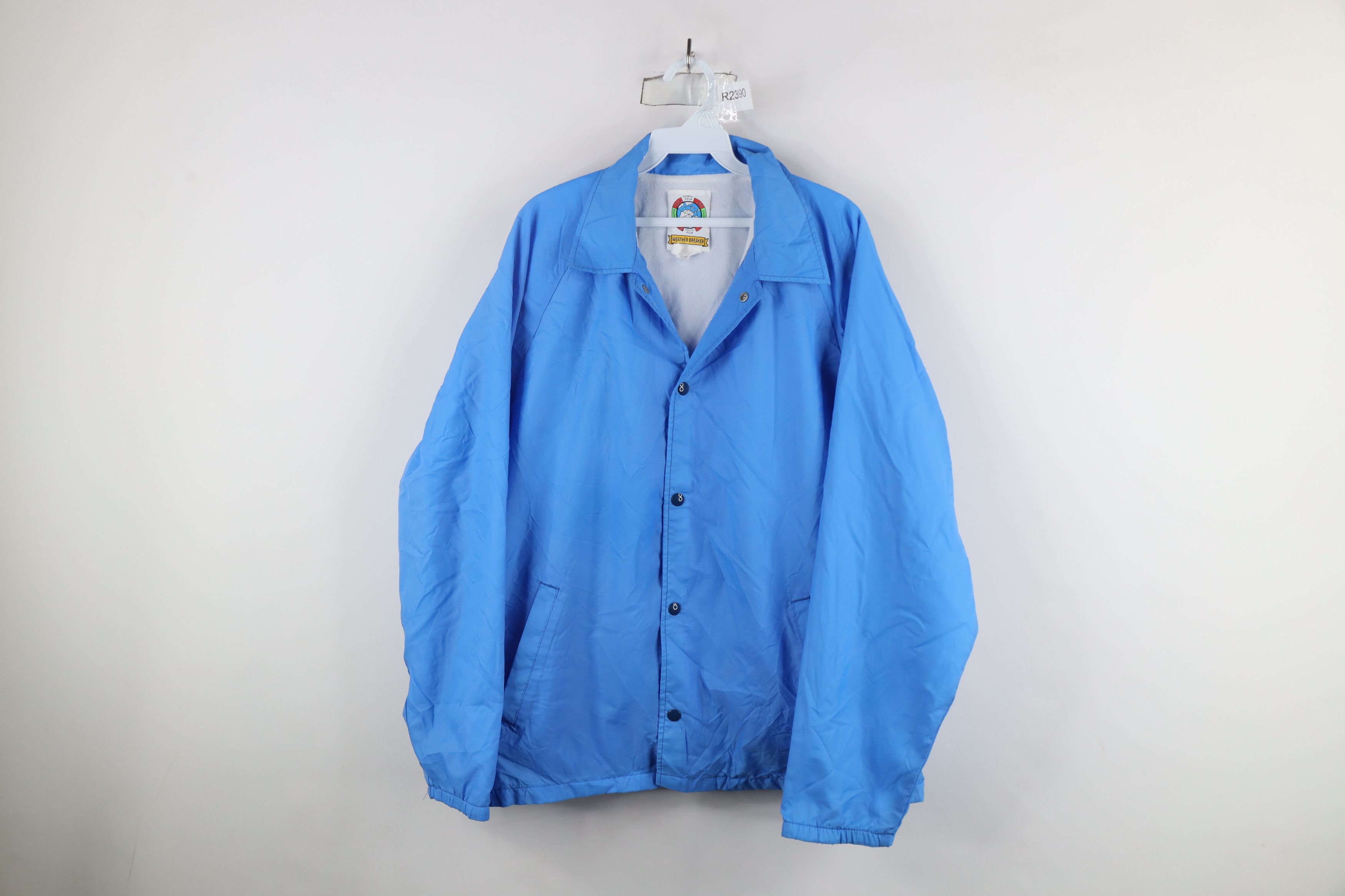 Vintage Vintage 90s Streetwear Lined Satin Coaches Coach Jacket Blue Size US L / EU 52-54 / 3 - 1 Thumbnail