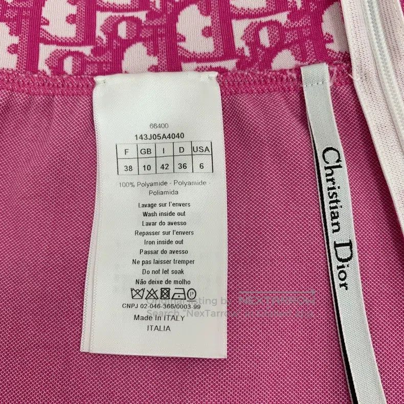 Dior Dior Pink logo jacquard full-print knitted skirt short ski Size 25" / US 0 / IT 36 - 8 Thumbnail