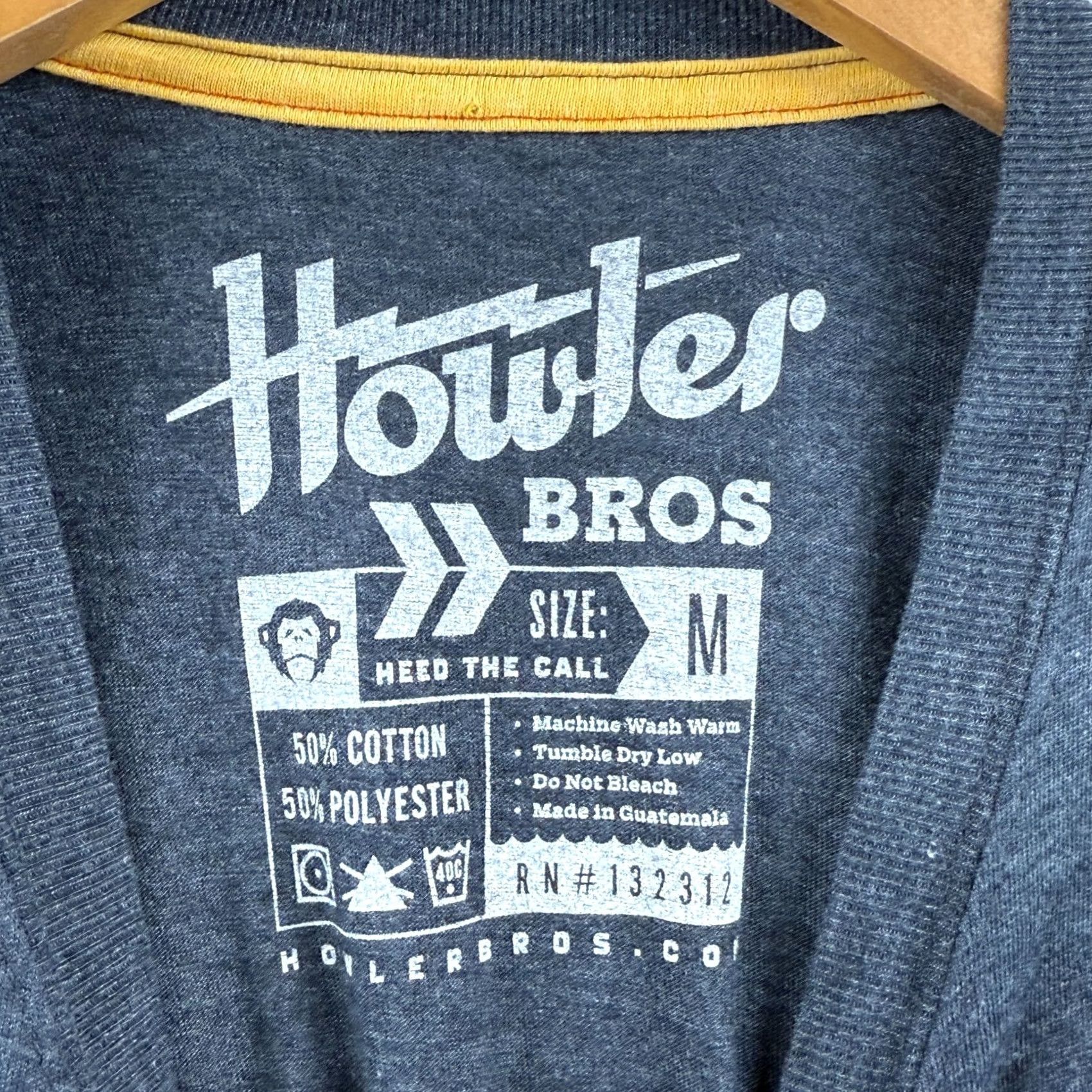 Howler Brothers Howler Brothers Shirt Mens M Gray Blue Graphic Monkey Casual Preppy Summer Tee Size US M / EU 48-50 / 2 - 6 Thumbnail