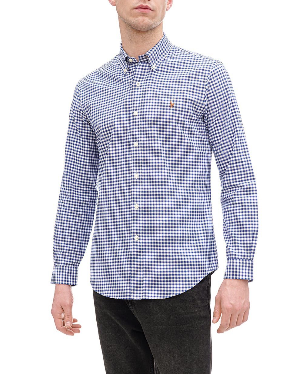 Polo Ralph Lauren Polo Ralph Lauren Blue White Gingham Check Button Down Shirt Size US S / EU 44-46 / 1 - 2 Thumbnail