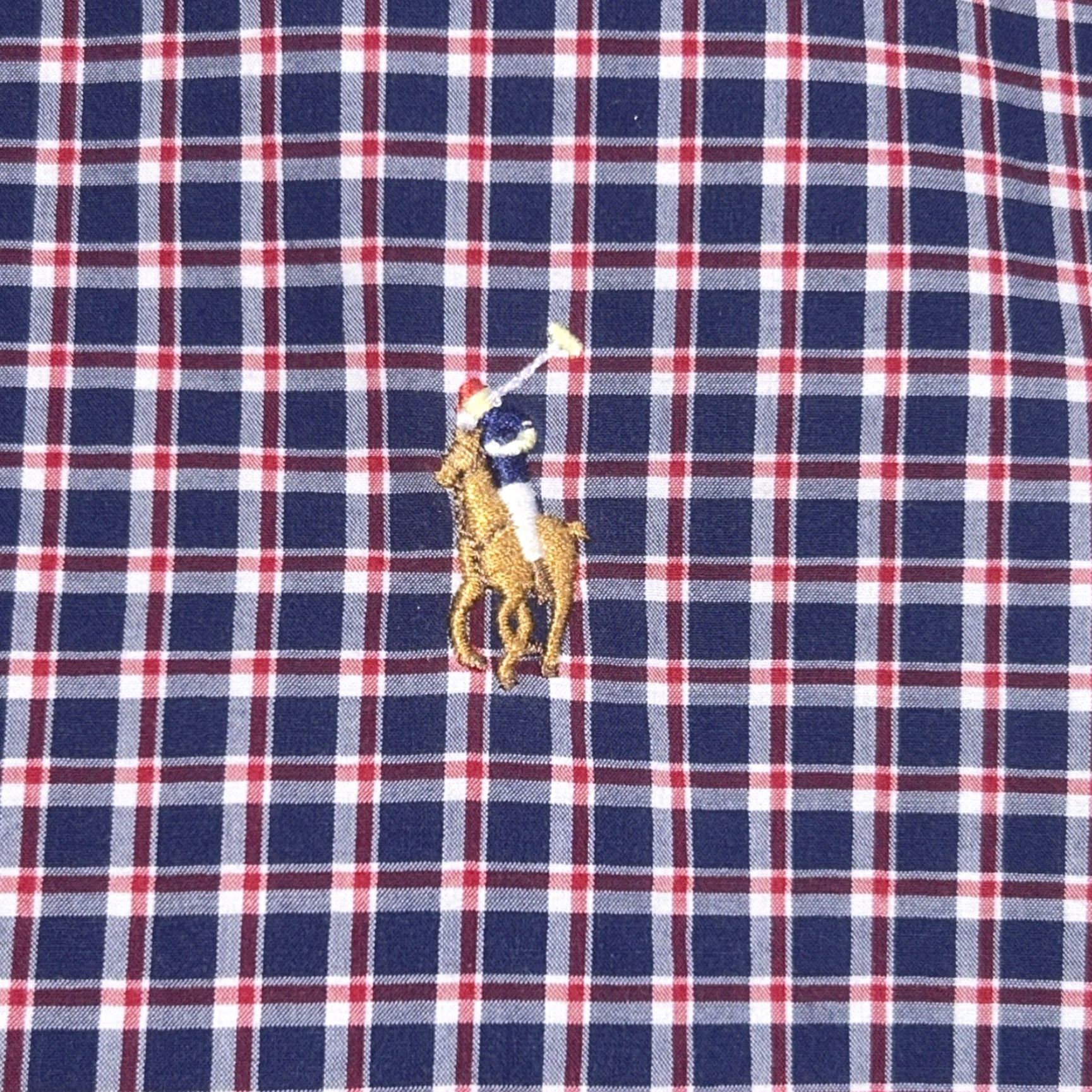 Polo Ralph Lauren Polo Ralph Lauren Button-Down Shirt Slim Fit Cotton Stretch Plaid Red Mens XL Size US XL / EU 56 / 4 - 2 Thumbnail