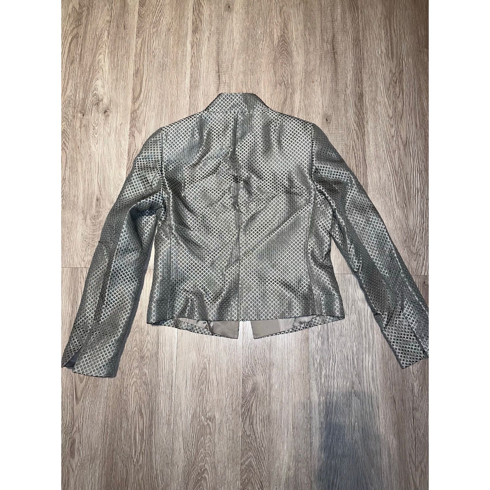 Akris Akris Punto - Zipper Blazer / Silver gray / US size 8 / NWOT Size M / US 6-8 / IT 42-44 - 2 Thumbnail