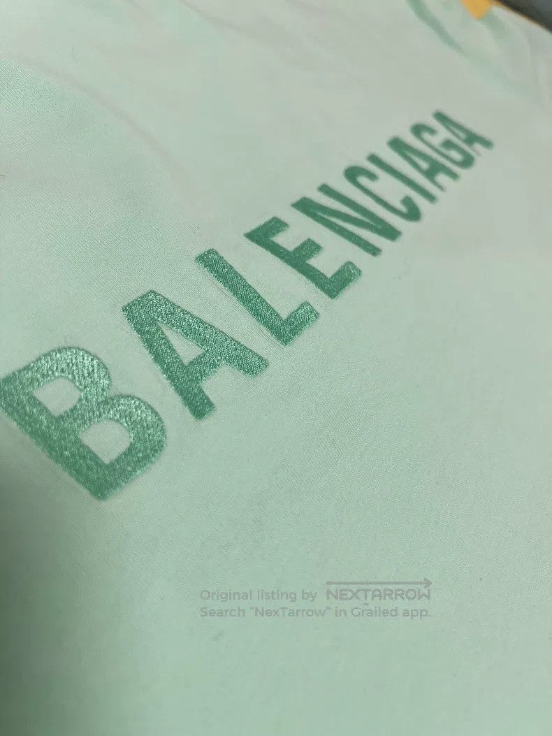 Balenciaga Balenciaga Mint Green Short Sleeve T-Shirt, Size M Size US M / EU 48-50 / 2 - 3 Thumbnail
