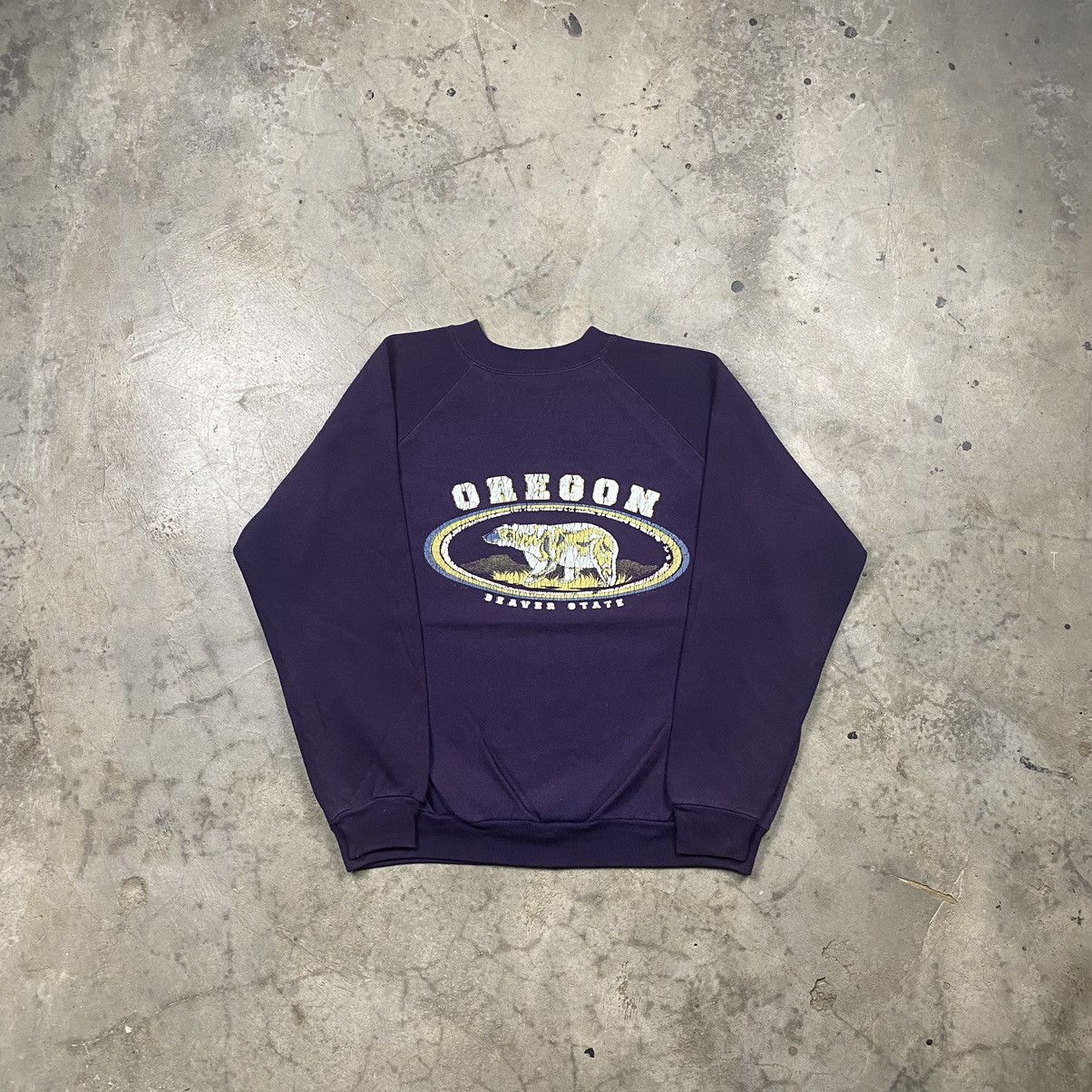 Vintage 90s Oregon Beaver State Bear Boxy Crewneck Size US S / EU 44-46 / 1 - 1 Thumbnail