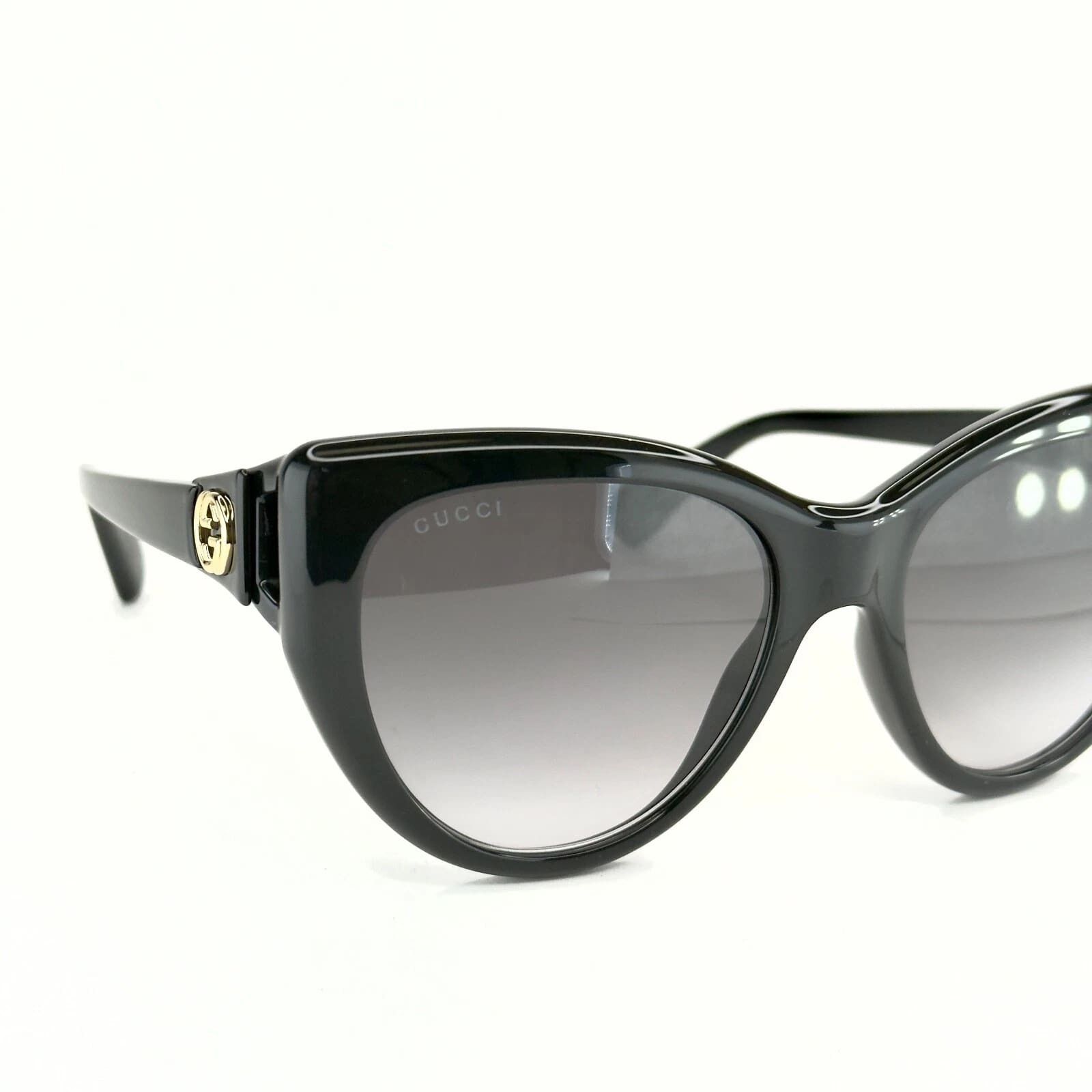 Gucci GUCCI GG0877S 0877 Black Oversized Cat eye Logo 001 Size ONE SIZE - 5 Thumbnail