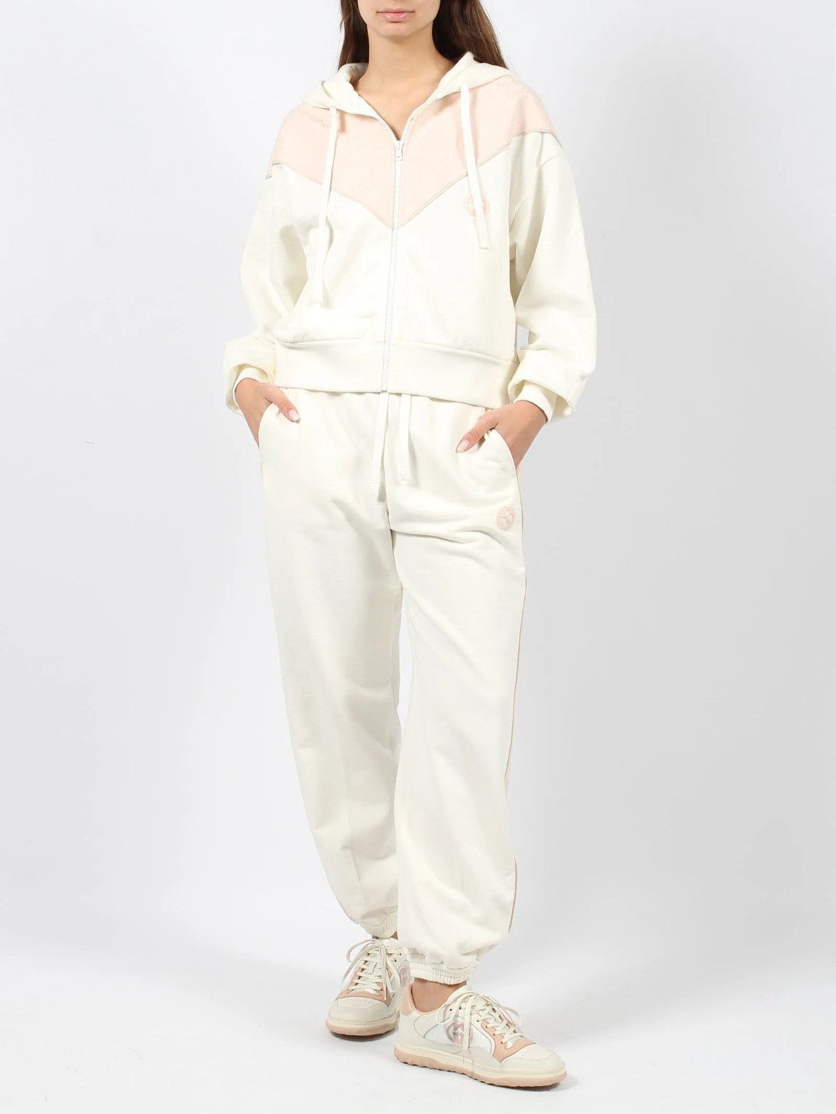 Gucci o1la5ras0526 GG Felt Knitted Cotton Jogging Pants in White Size 28" / US 6 / IT 42 - 3 Thumbnail