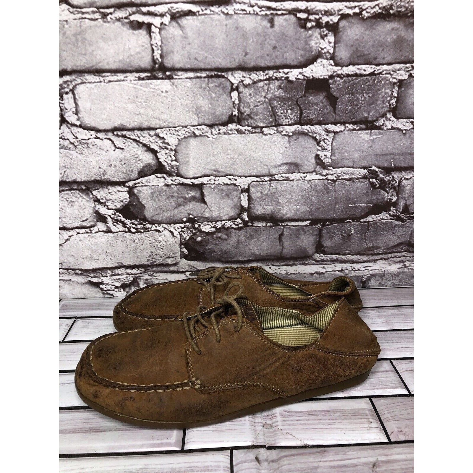 Olukai Olukai Heleuma Brown Leather Lace Up Casual Shoes Women’s Sz Size US 7.5 / IT 37.5 - 9 Thumbnail