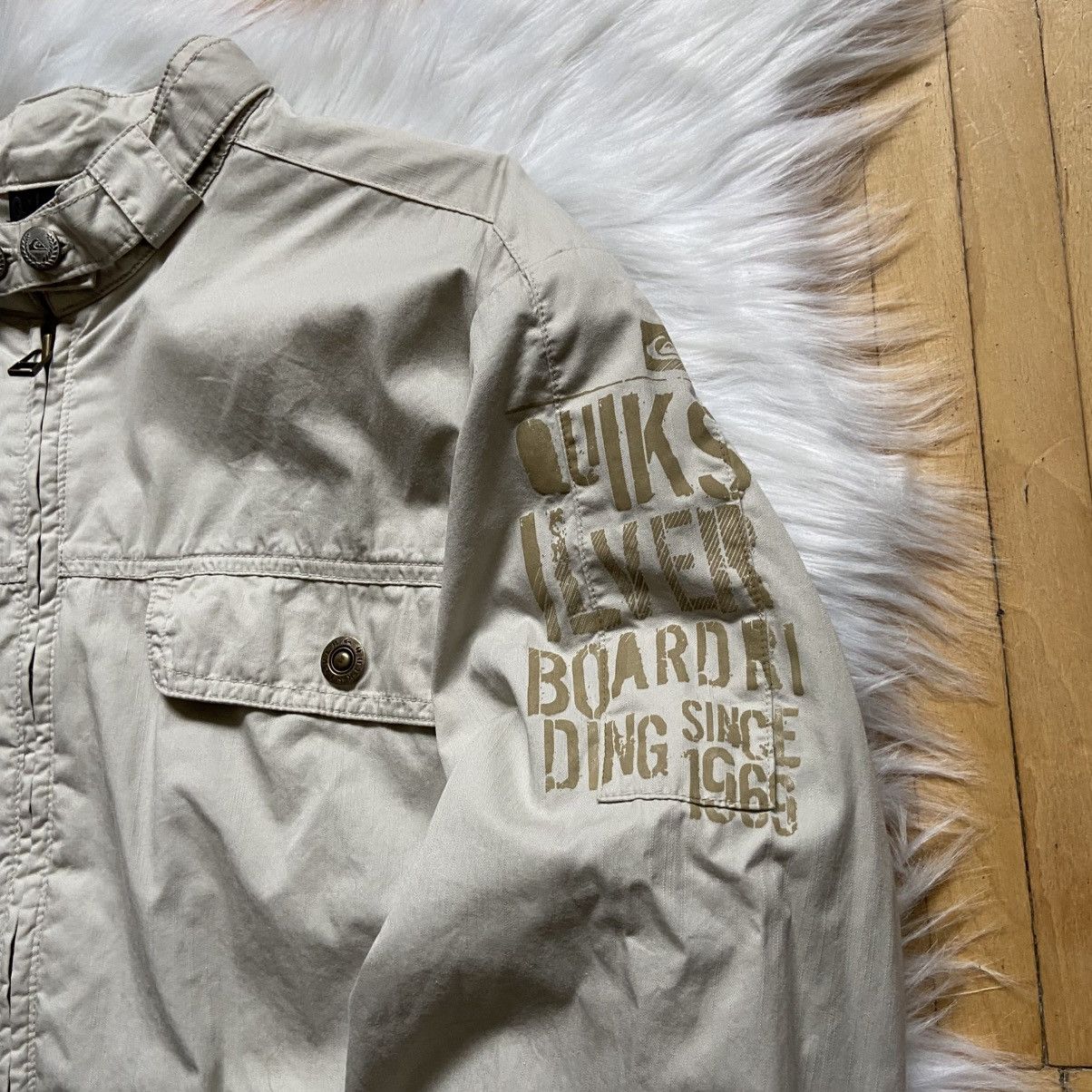 Quiksilver 📌 Vintage Quiksilver Utility Jacket Y2K Military Workwear Size US L / EU 52-54 / 3 - 4 Thumbnail