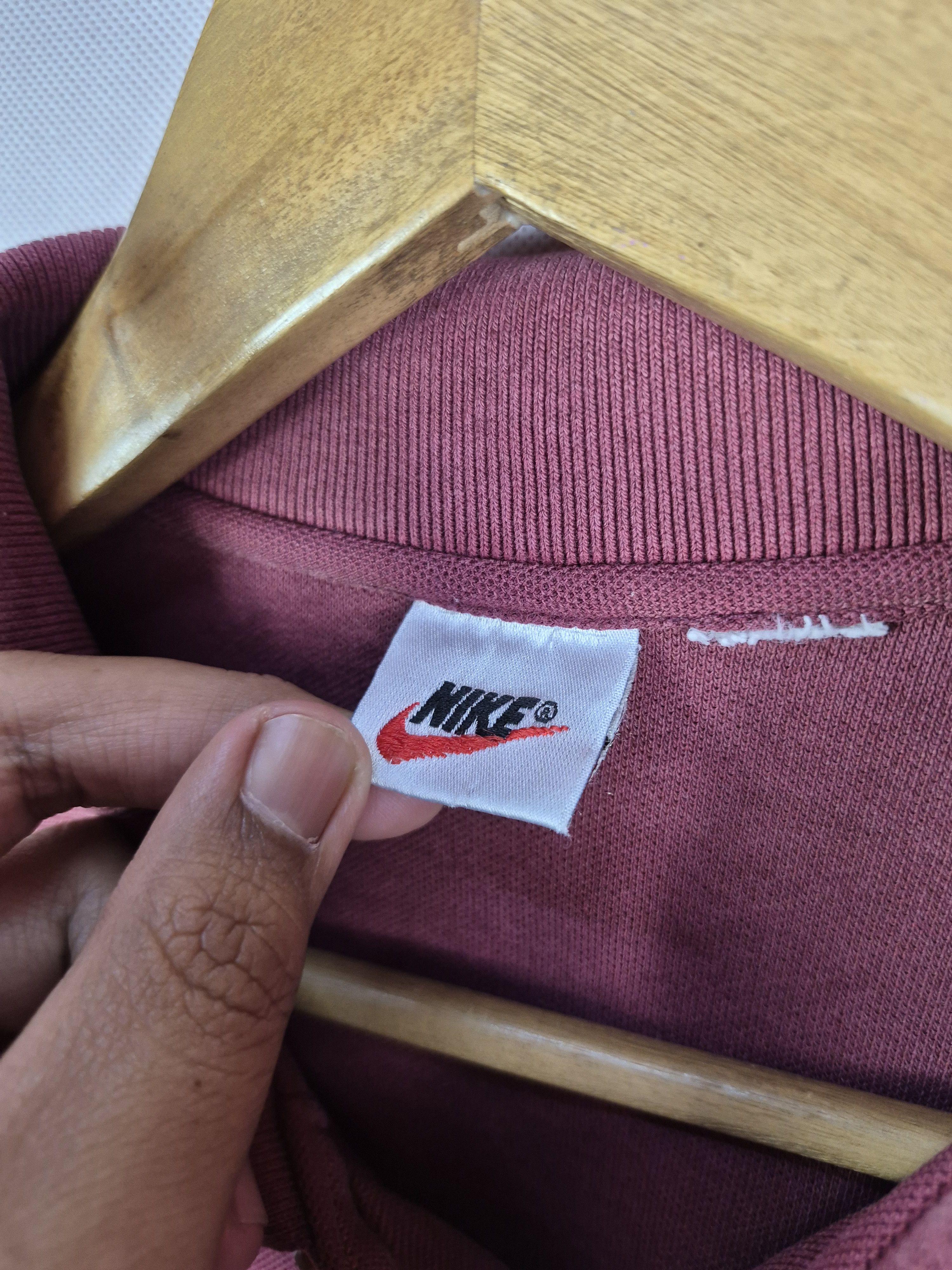 Nike 🔥 Vintage Y2K Nike Small Logo Swoosh Polo Collar Tee Casual Size US L / EU 52-54 / 3 - 5 Thumbnail