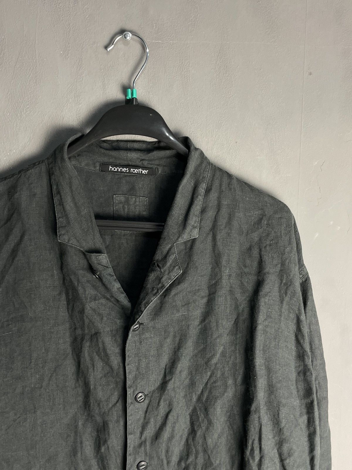 hannes roether HANNES ROETHER LINEN SHIRT Size US XXL / EU 58 / 5 - 2 Thumbnail