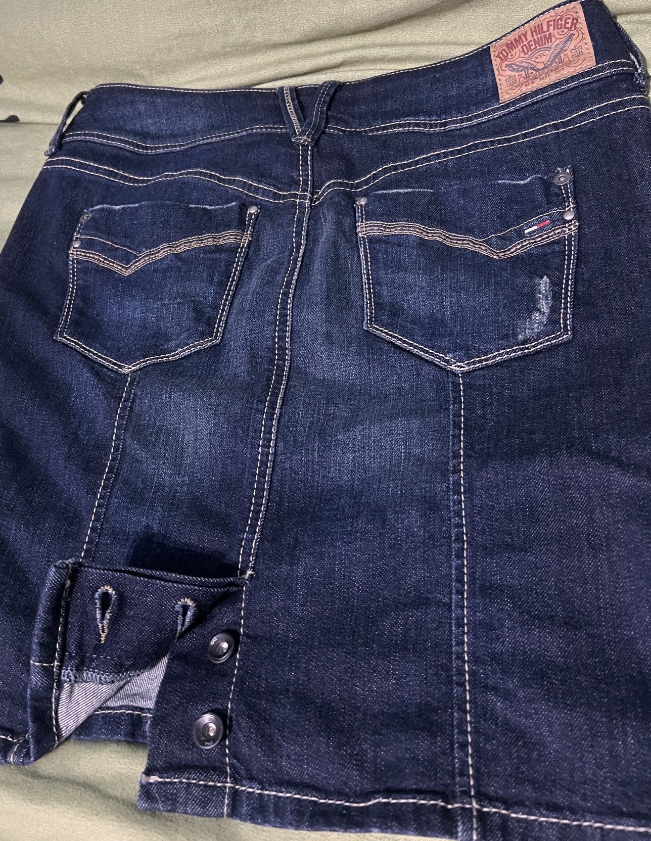 Tommy Hilfiger Tommy Hilfiger Denim Button-Up Mini Skirt – Classic Blue Size 24" / US 00 / IT 34 - 9 Thumbnail