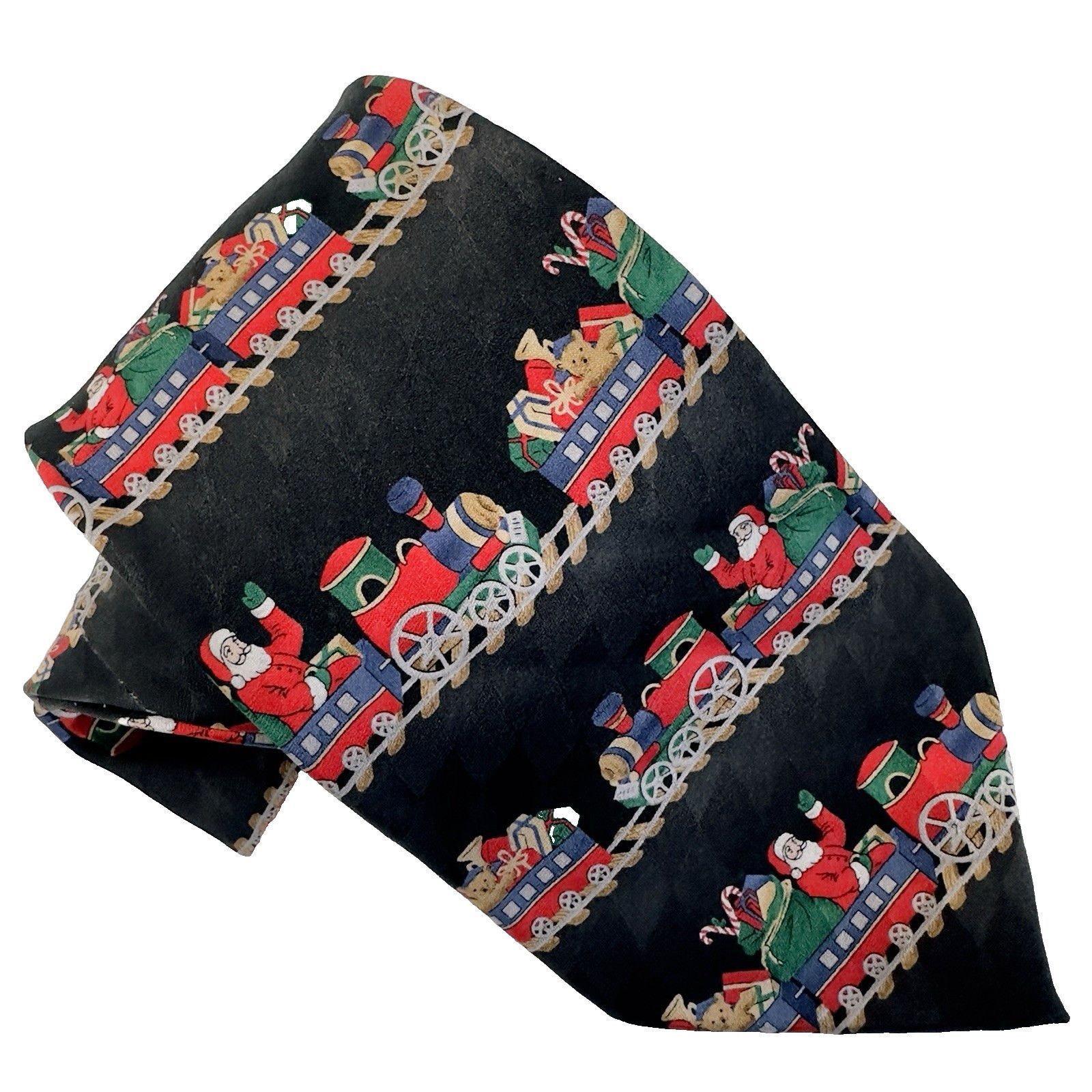 Other Hallmark Holiday Traditions Tie Santa Toy Train Black/Red Size ONE SIZE - 1 Thumbnail