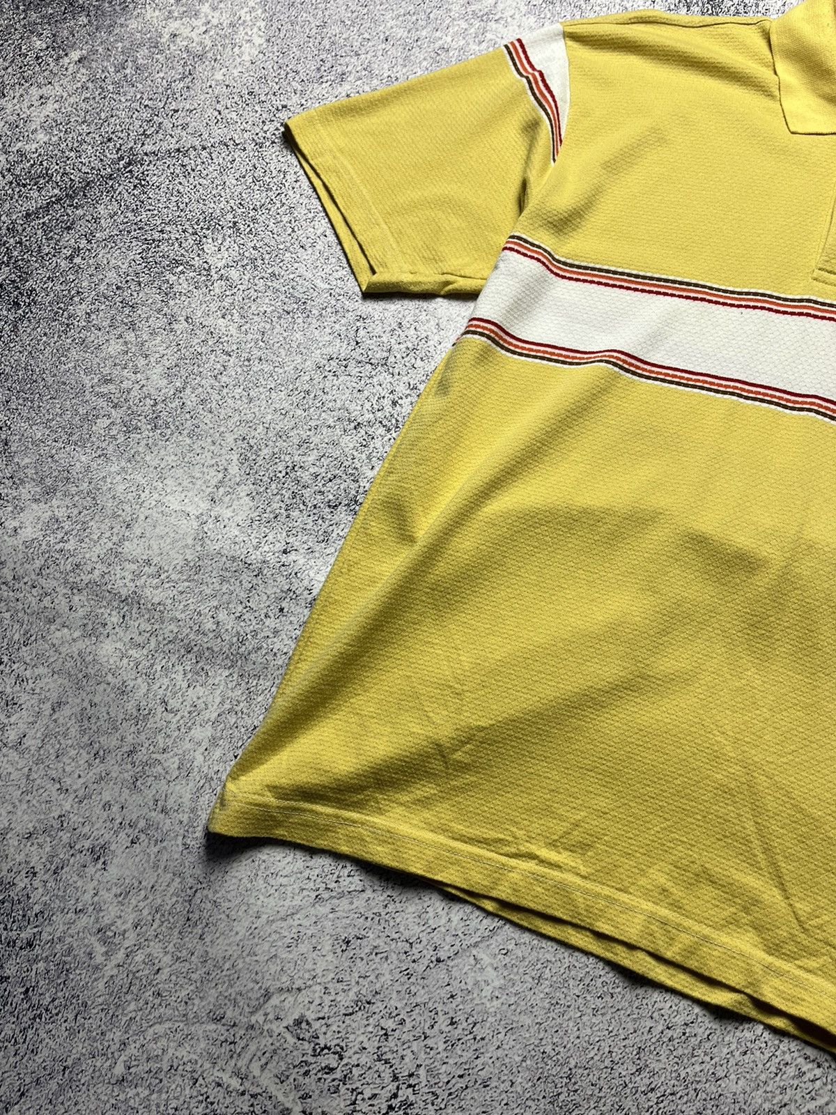 Lacoste Vintage Lacoste Polo Yellow Logo Rare Size L Size US L / EU 52-54 / 3 - 12 Thumbnail