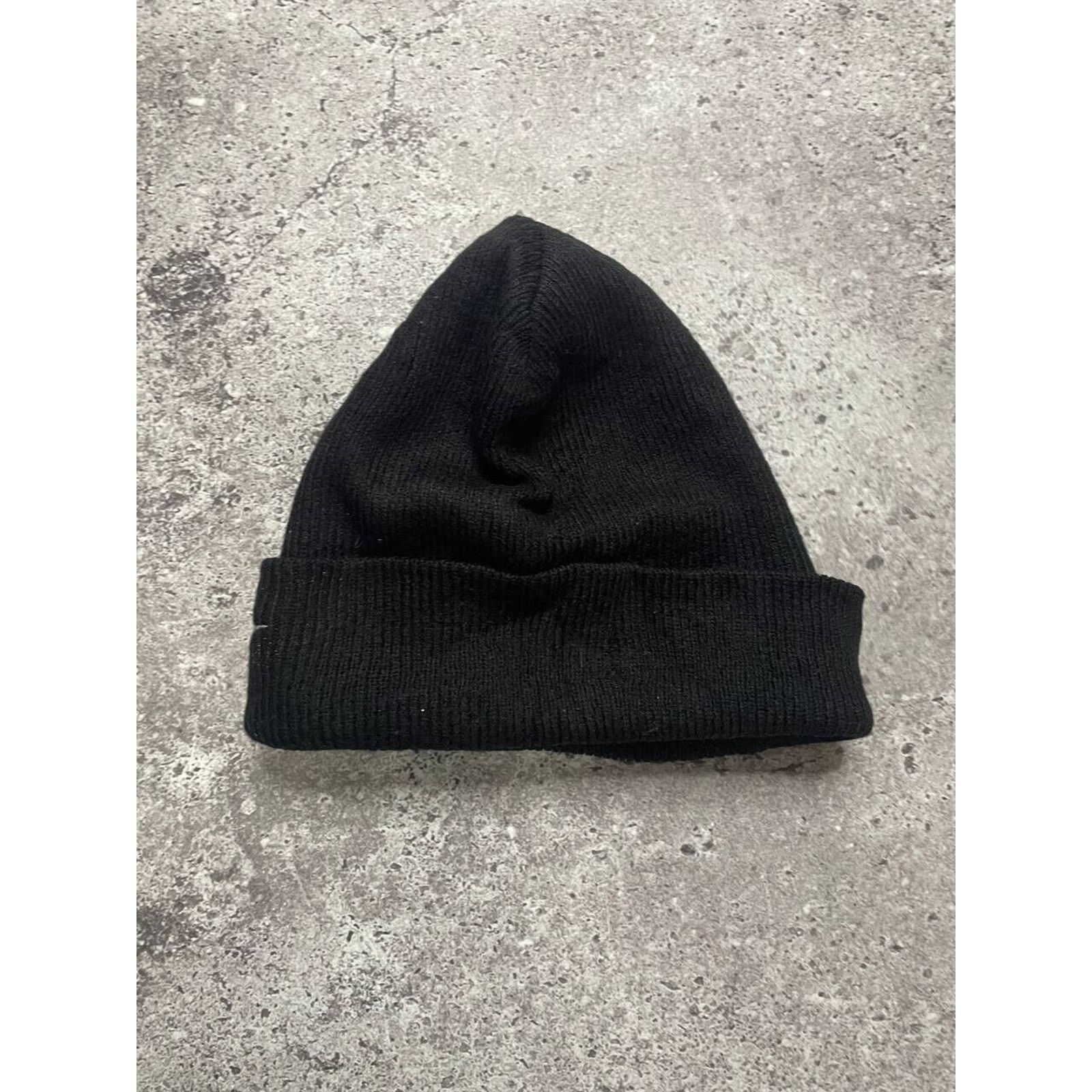 Nike × Vintage Vintage Nike Black Knit Beanie Hat One Size USA Made Size ONE SIZE - 5 Thumbnail