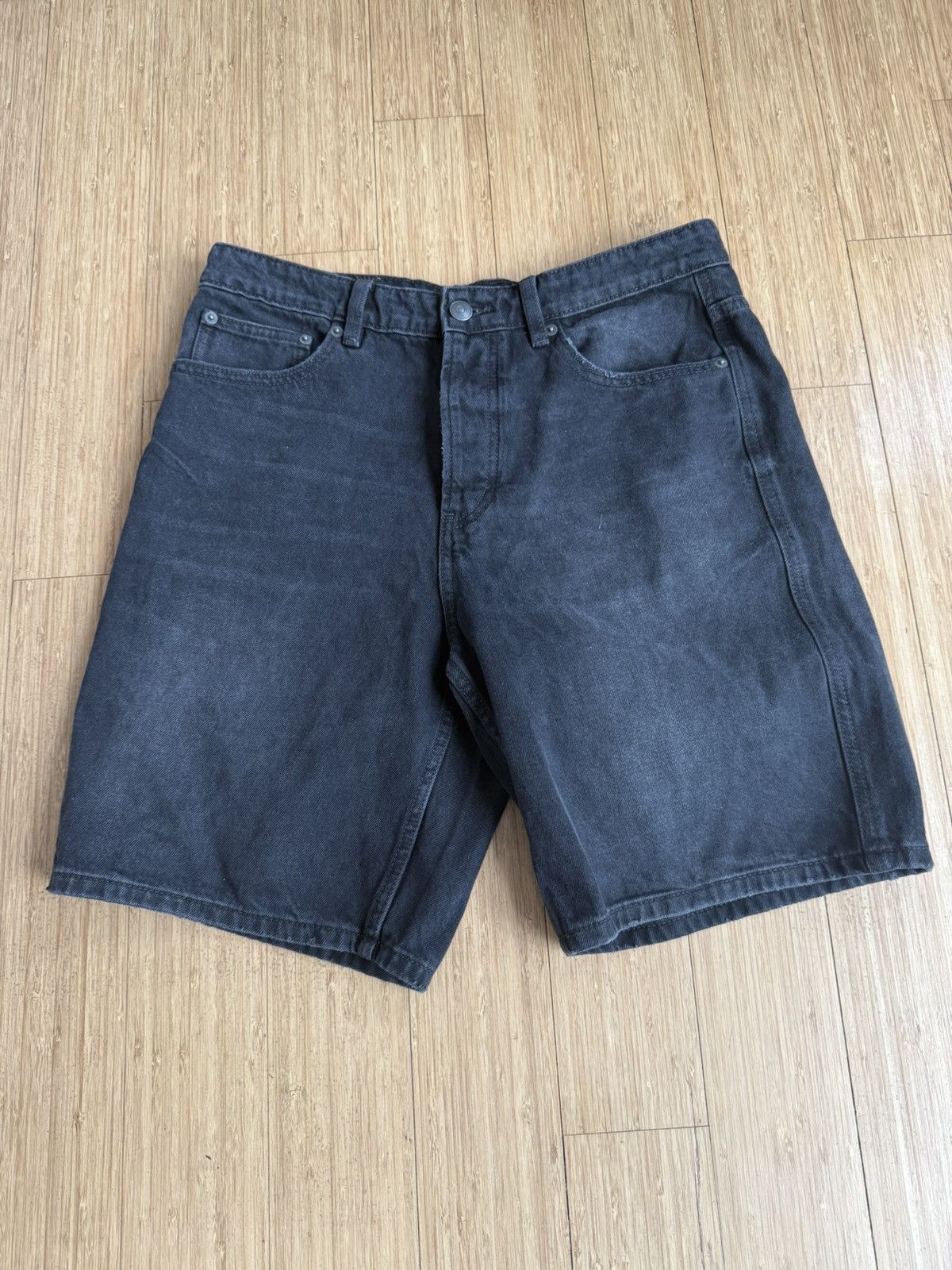 Zara Black denim shorts Size US 32 / EU 48 - 1 Thumbnail