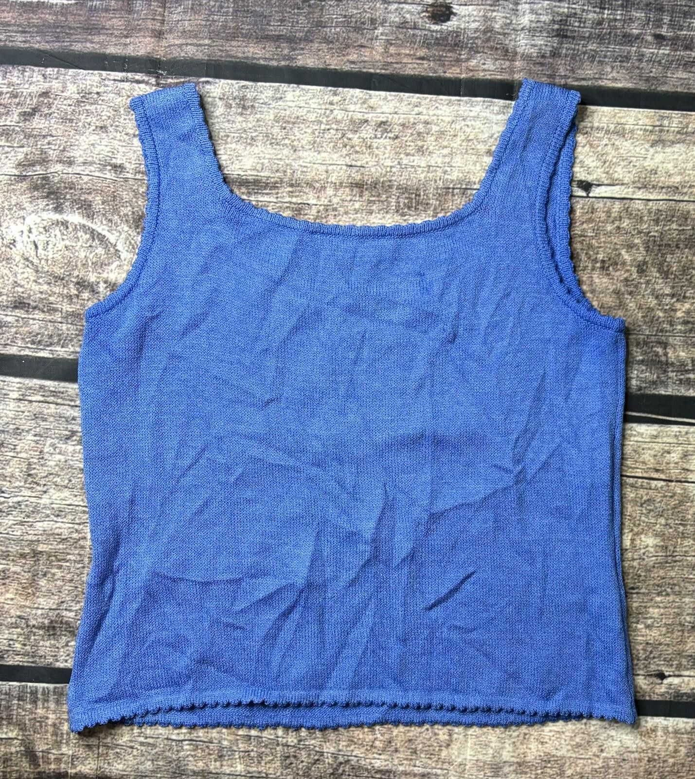 St. John St. John Tank Top Women's Size Petite Knit USA Wool Blend Size S / US 4 / IT 40 - 3 Thumbnail