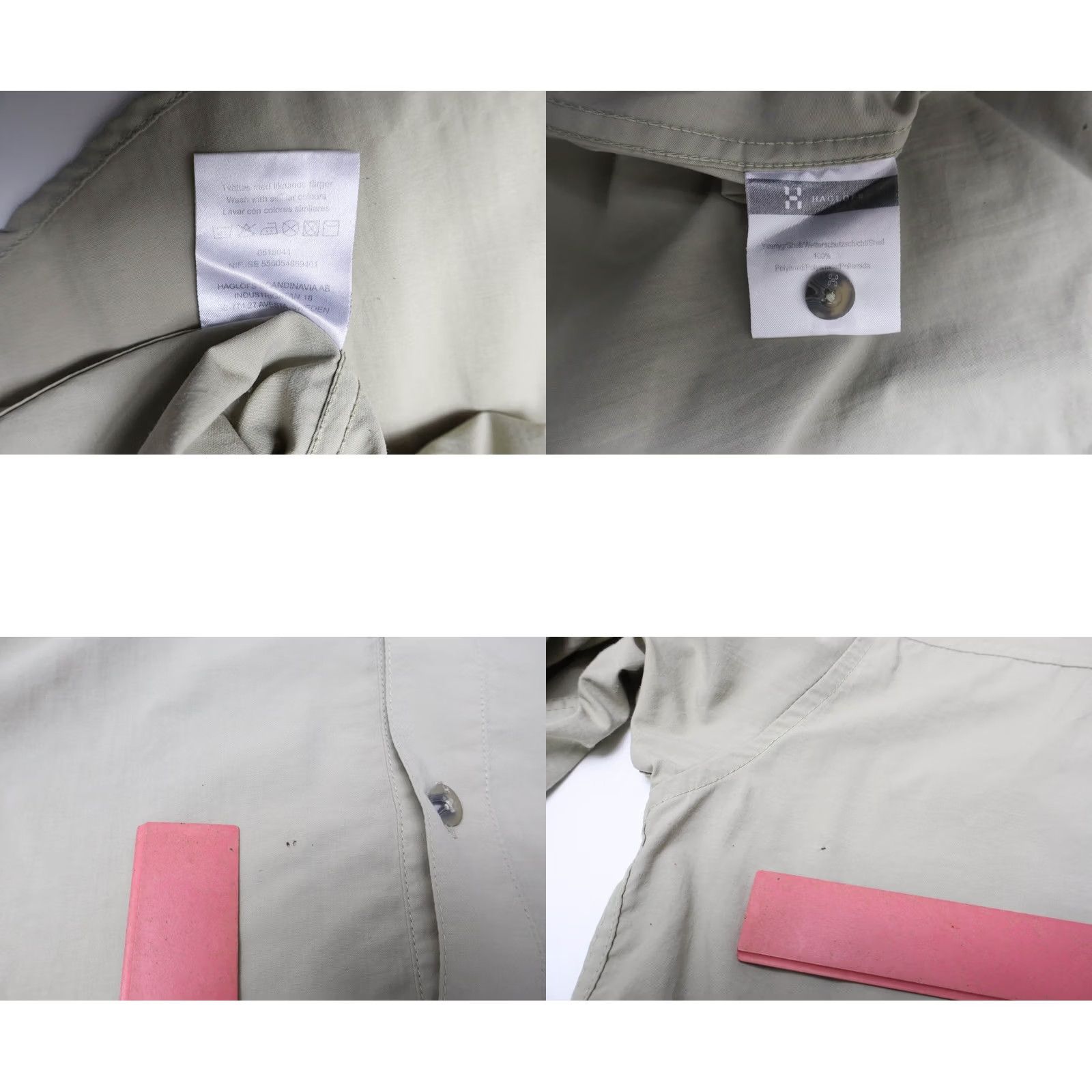 Vintage HAGLOFS Climatic Shirt Women's UK 12 Button Up Spread Collar Zip Pocket Size XL / US 12-14 / IT 48-50 - 8 Thumbnail