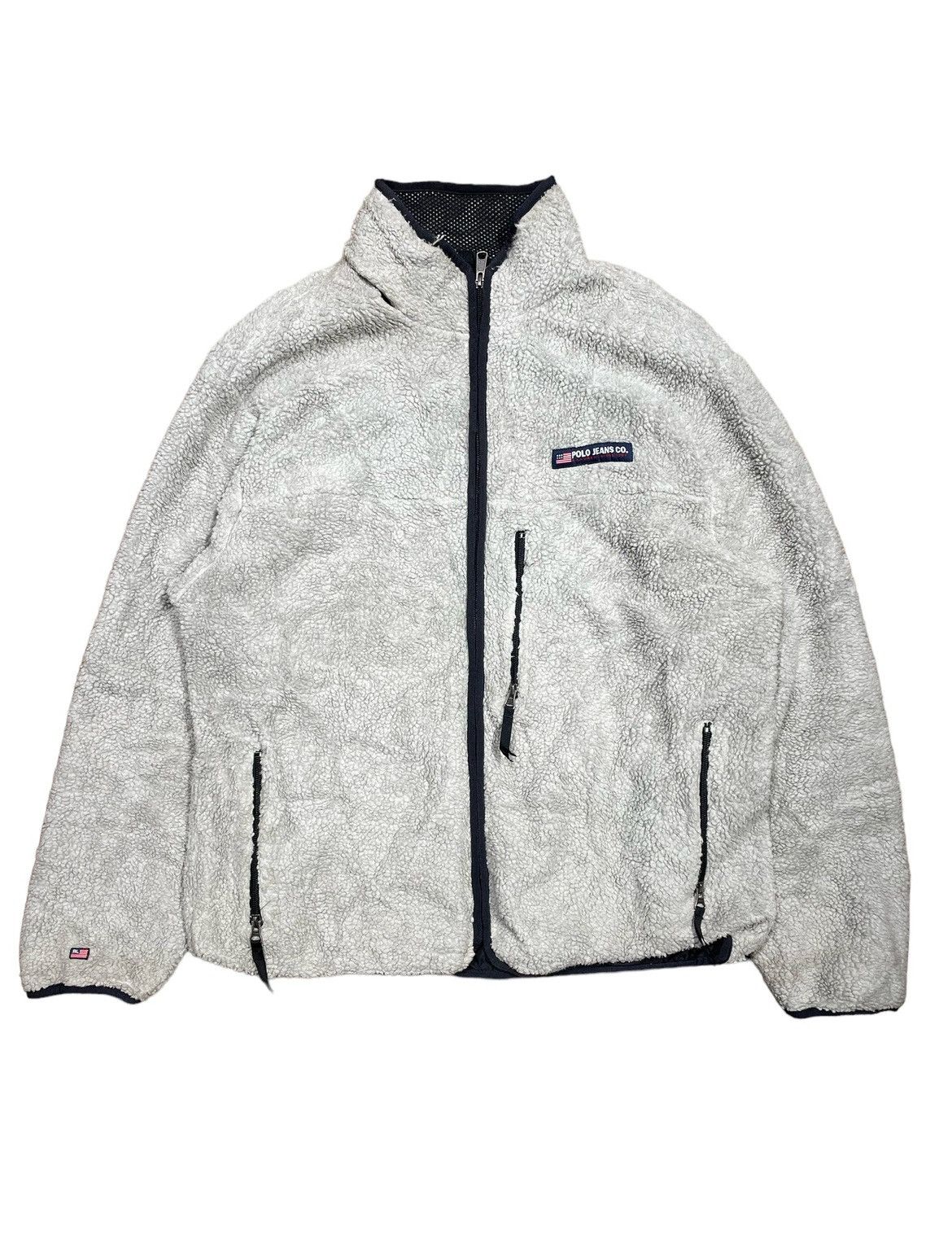 Lauren Ralph Lauren Vintage Polo Jeans Co Fleece Jacket Size US L / EU 52-54 / 3 - 1 Thumbnail