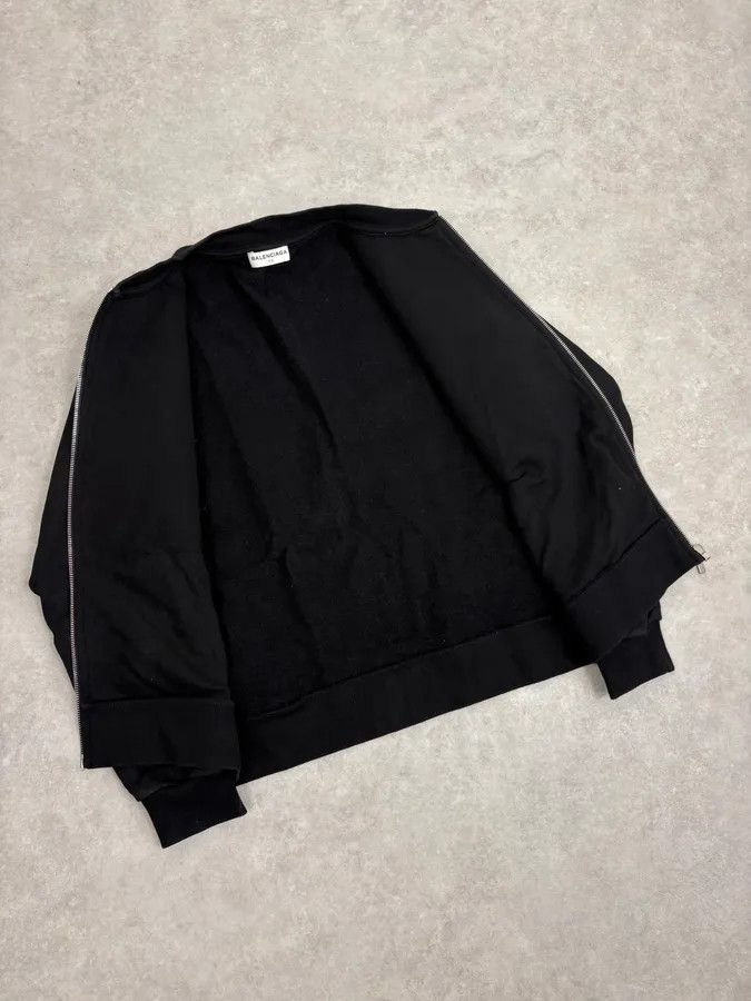 Balenciaga AW2014 Balenciaga Grey & Black Zip-up Sweater Size US S / EU 44-46 / 1 - 8 Thumbnail