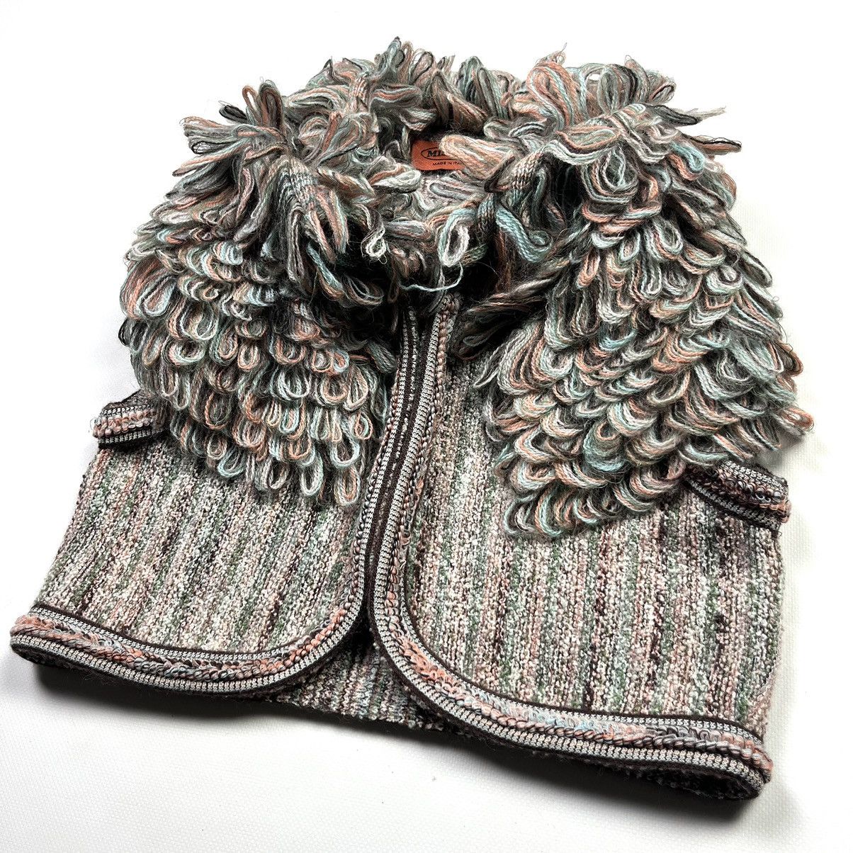 Missoni × Vintage Missoni Bohemian Open Knit Vest Luxury Vintage Multicolour Size S / US 4 / IT 40 - 3 Thumbnail