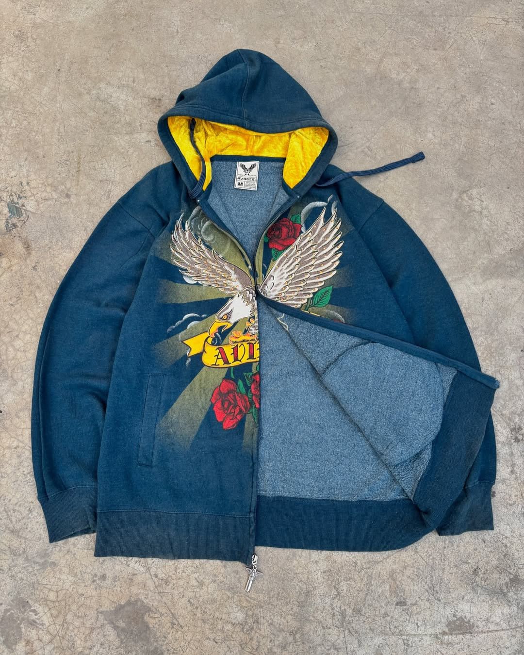 Avirex Y2k 90's A1 Avirex Eagle Zip Hoodie Sweatshirt Size US M / EU 48-50 / 2 - 6 Thumbnail