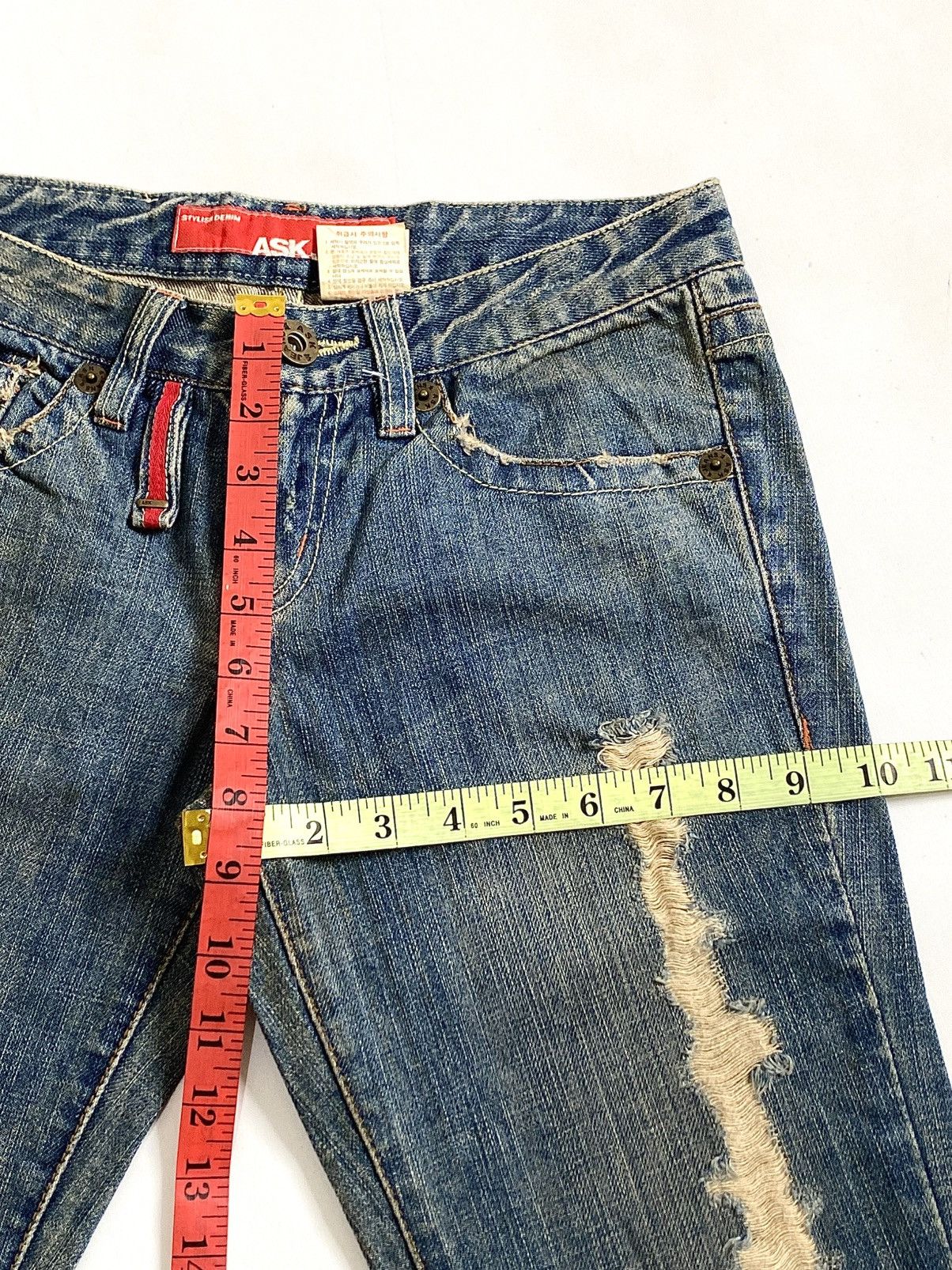 Hysteric Glamour 🔥Crazy Flare🔥 Distressed Jeans by Ask London LGB Style 🇬🇧 Size US 29 - 4 Thumbnail
