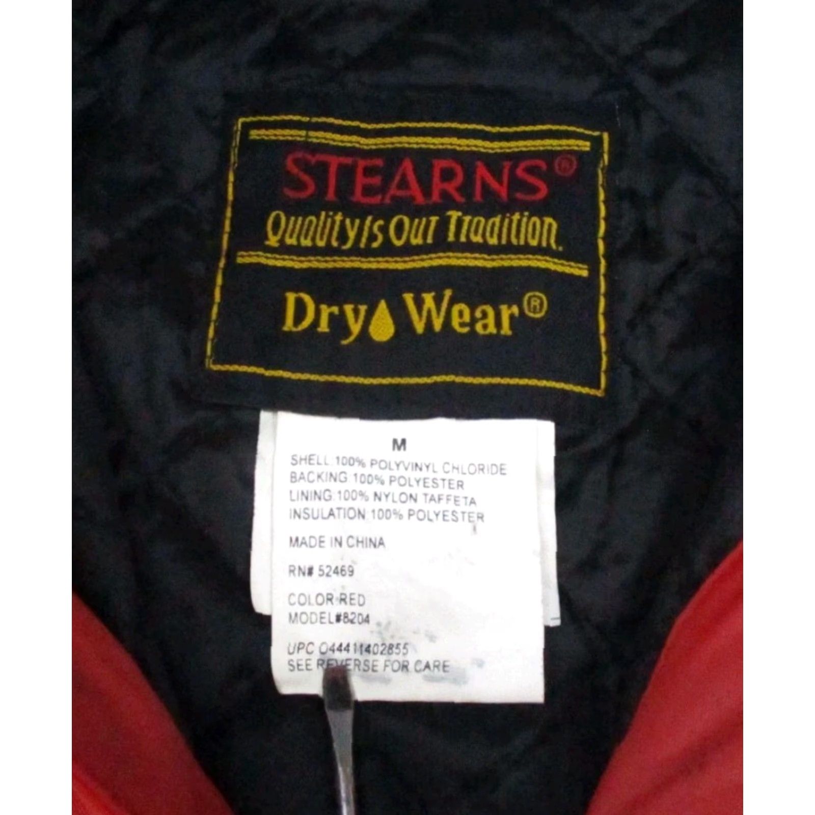 Vintage VINTAGE Stearns Jacket Mens Medium Red Dry Wear Hooded Insulated Rain Coat Outdoor Size US M / EU 48-50 / 2 - 5 Thumbnail