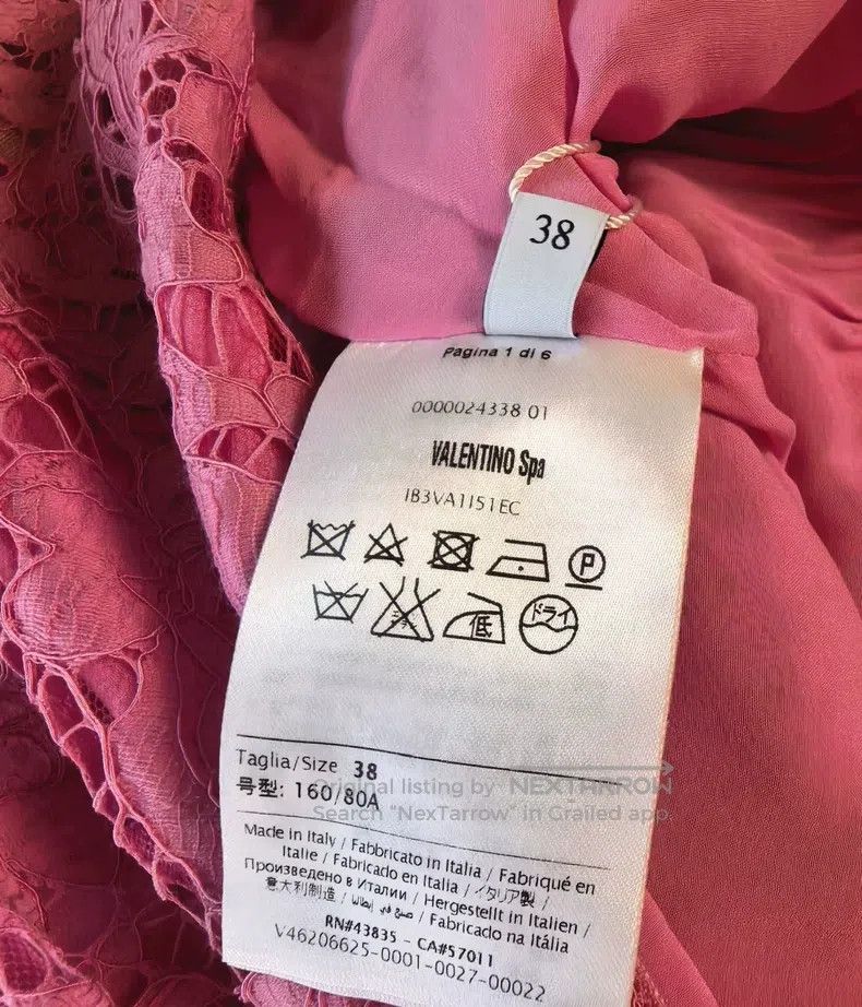 Valentino Valentino Pink lace dress Size S / US 4 / IT 40 - 8 Thumbnail