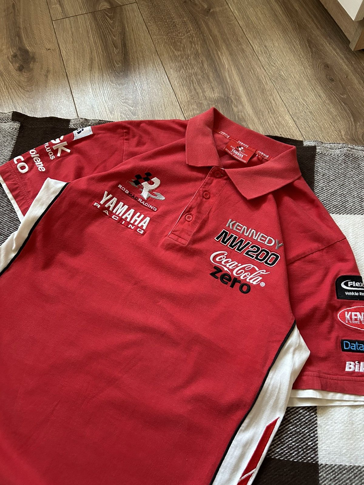Yamaha Vintage Yamaha Racing Coca Cola polo jersey Size US M / EU 48-50 / 2 - 2 Thumbnail
