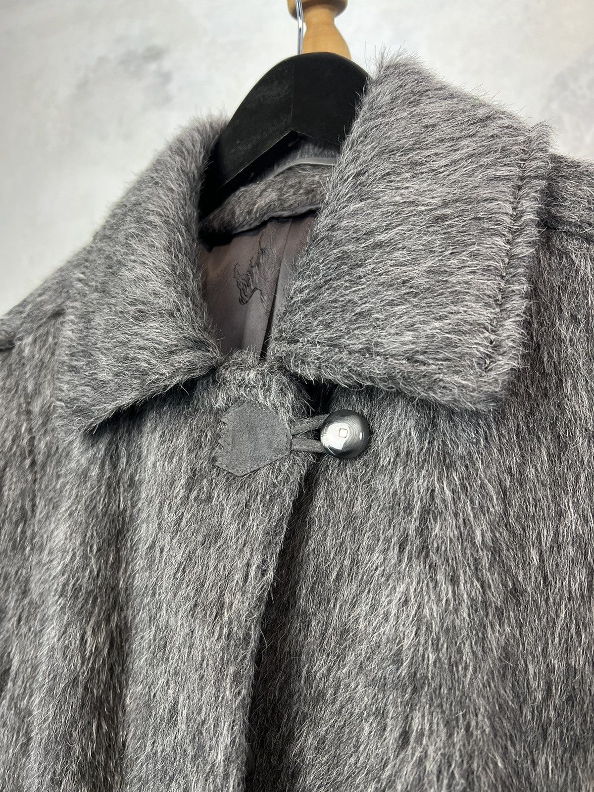 Vintage Luxus Lama Alpaca Gray Coat Jacket Size 38 M - L Size M / US 6-8 / IT 42-44 - 7 Thumbnail