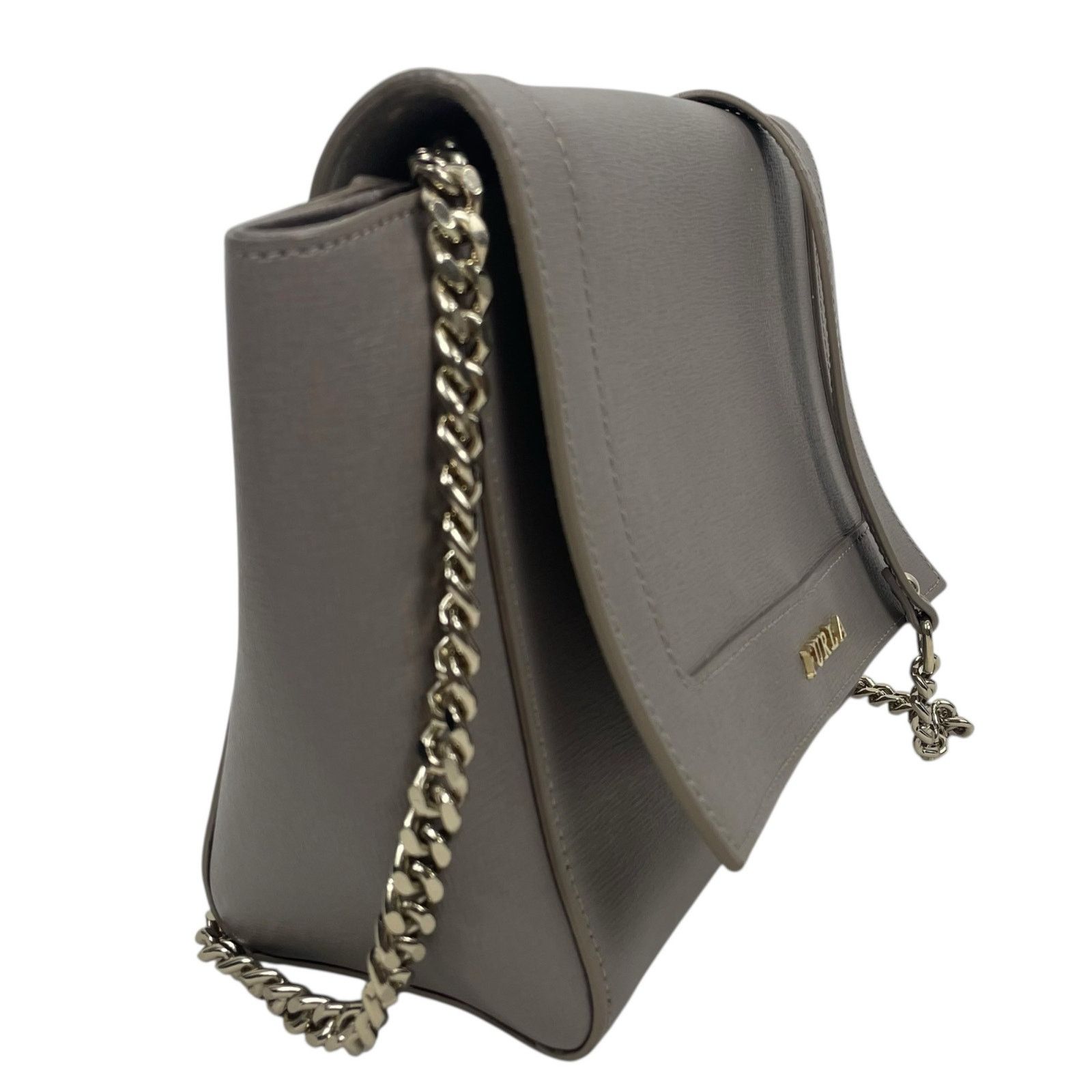 Furla Furla Ginevra Leather Mini Crossbody Bag Sabbia Beige Gray Size ONE SIZE - 3 Thumbnail